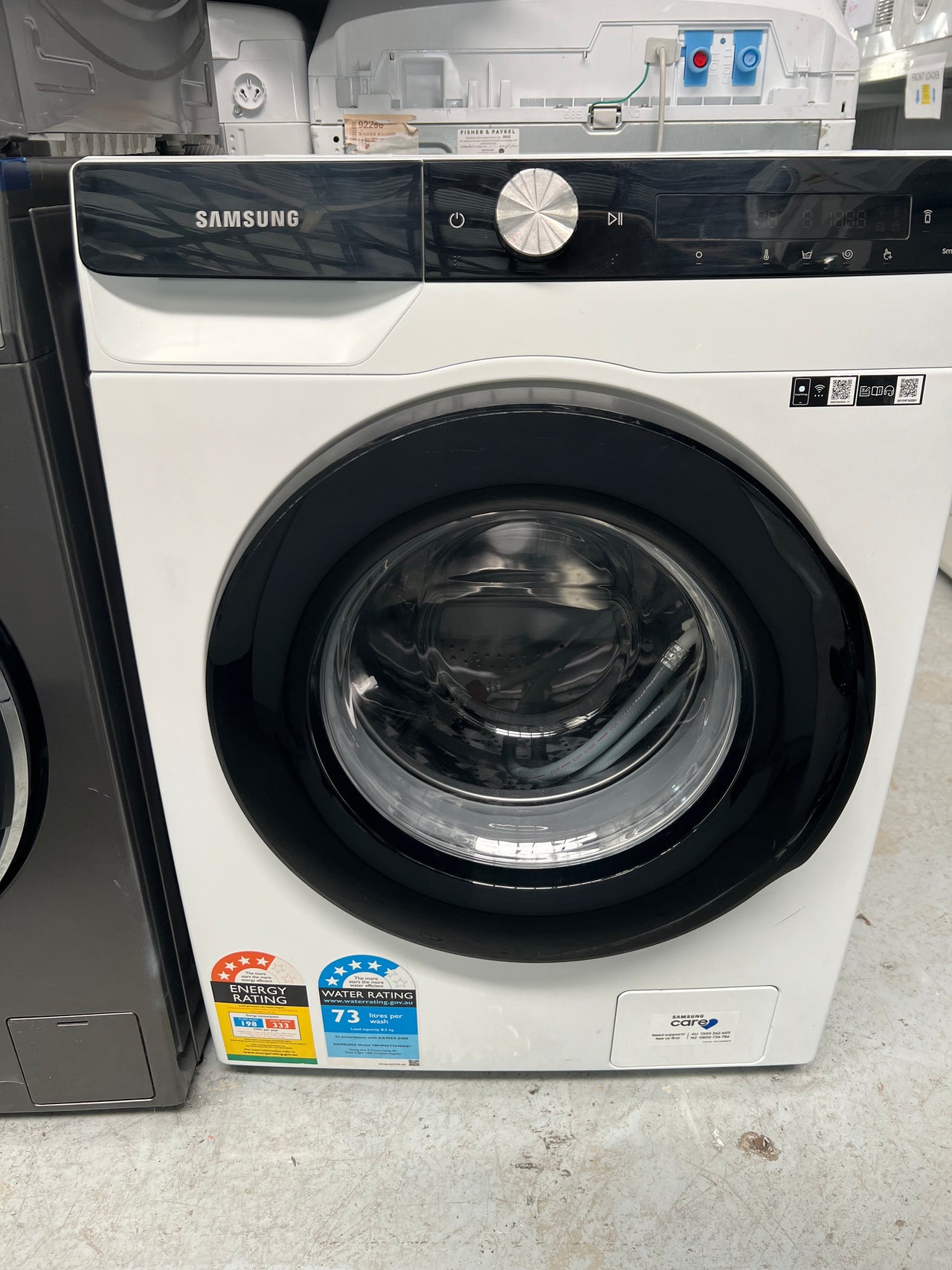 Second hand Samsung 8.5kg Personalised BubbleWash Front Load Washing Machine WW85T504DAE - Second Hand Appliances Geebung