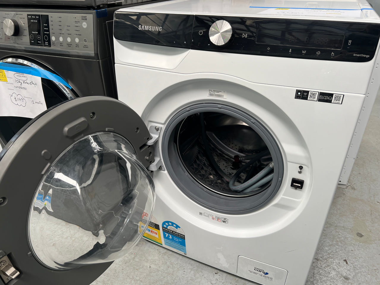 Second hand Samsung 8.5kg Personalised BubbleWash Front Load Washing Machine WW85T504DAE - Second Hand Appliances Geebung
