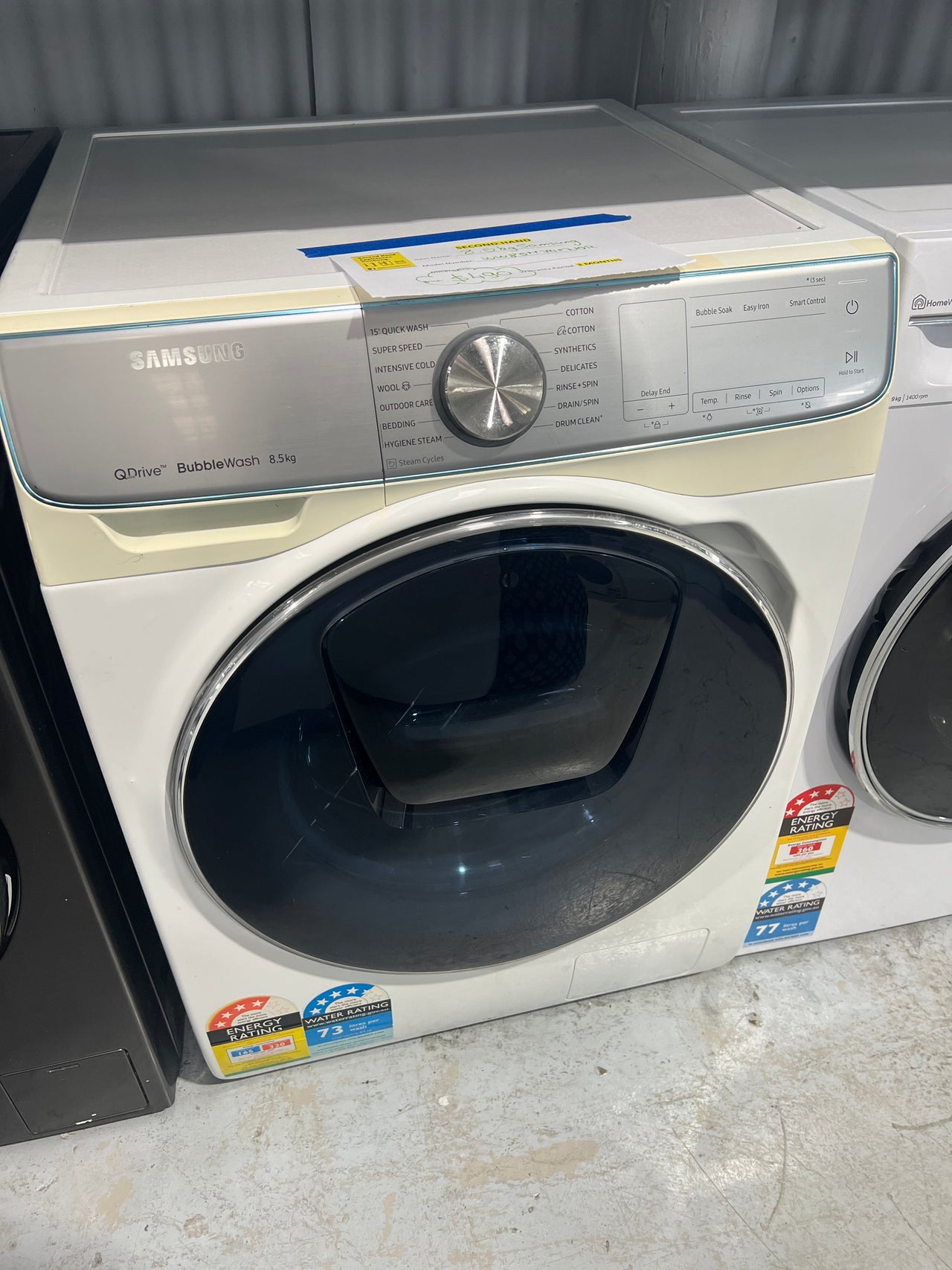 Second hand Samsung 8.5kg QuickDrive Front Load Washing Machine Model: WW85M74FNOR - Second Hand Appliances Geebung