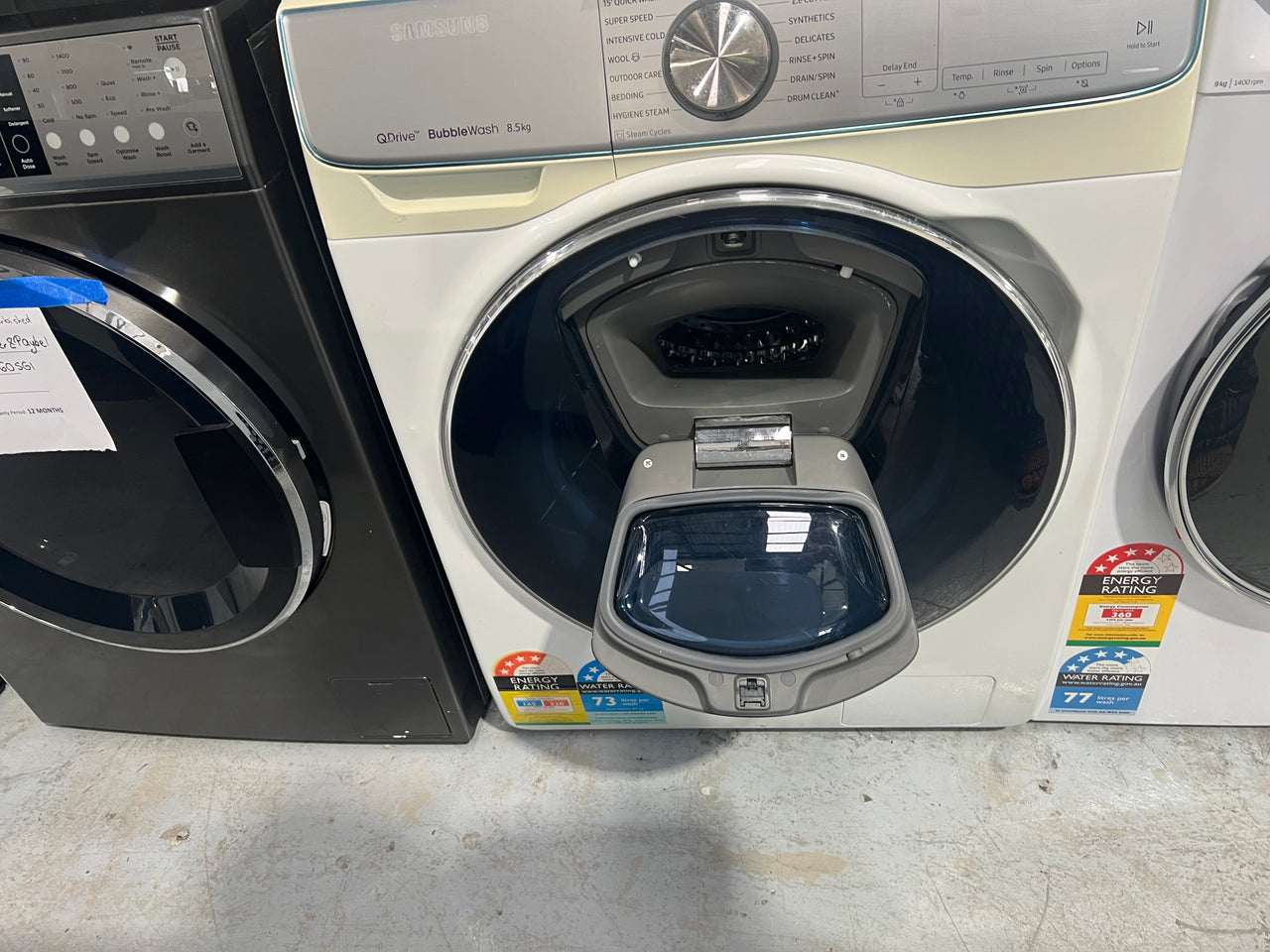 Second hand Samsung 8.5kg QuickDrive Front Load Washing Machine Model: WW85M74FNOR - Second Hand Appliances Geebung