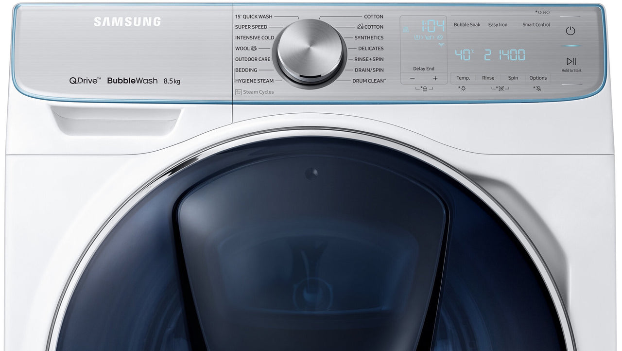 Second hand Samsung 8.5kg QuickDrive Front Load Washing Machine Model: WW85M74FNOR - Second Hand Appliances Geebung
