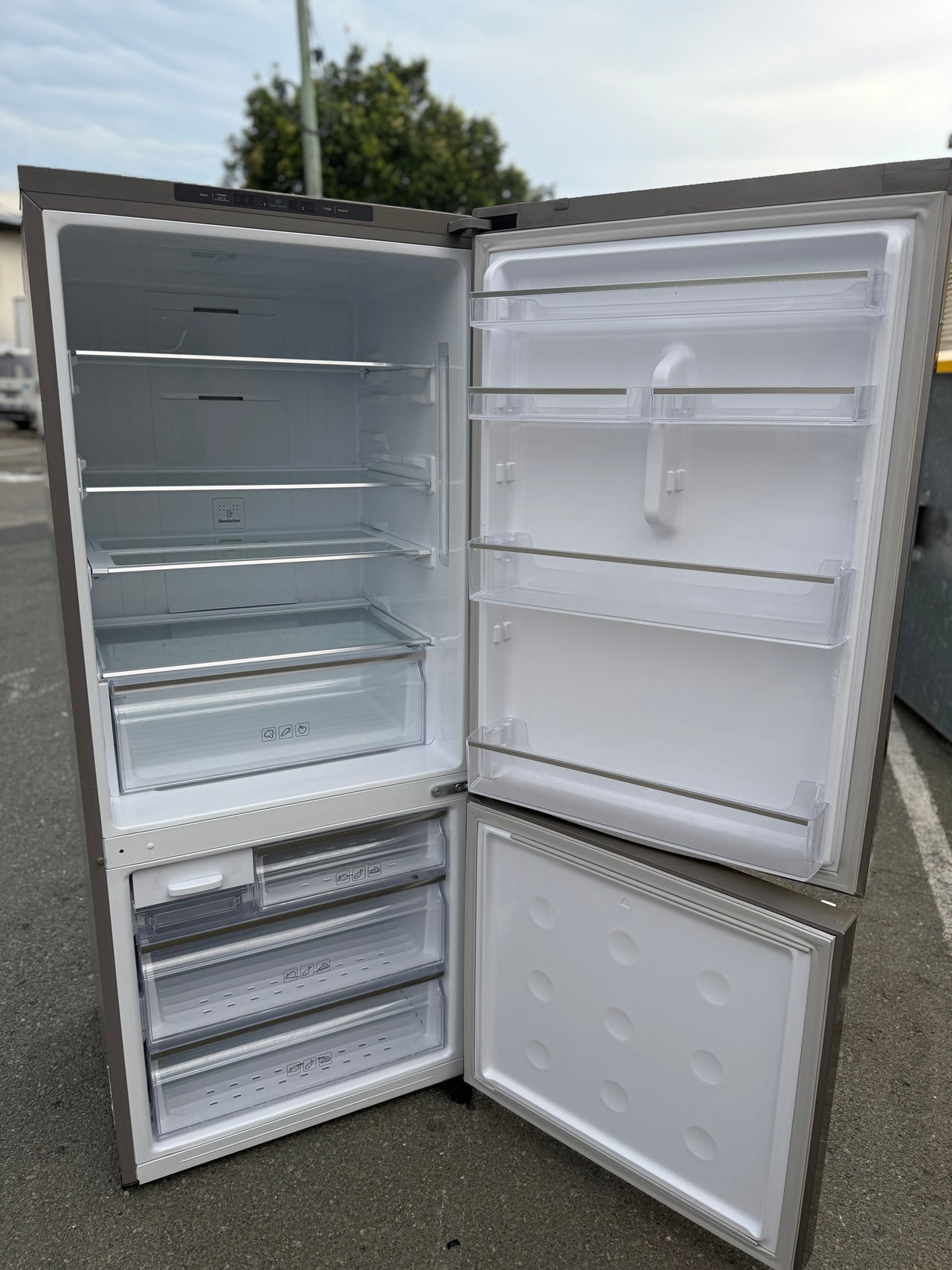 Second hand Samsung SRL450ELS 450L Bottom Mount Fridge - Second Hand Appliances Geebung
