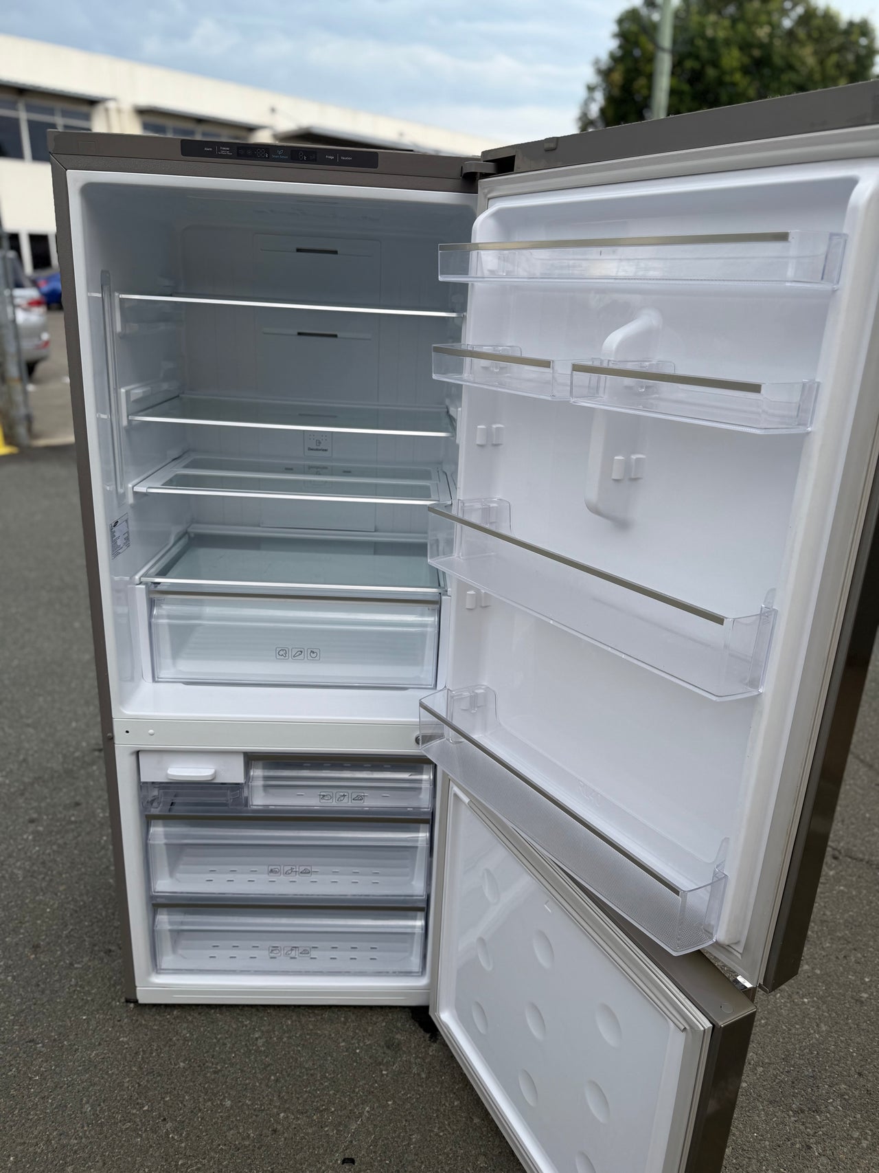 Second hand Samsung SRL450ELS 450L Bottom Mount Fridge - Second Hand Appliances Geebung