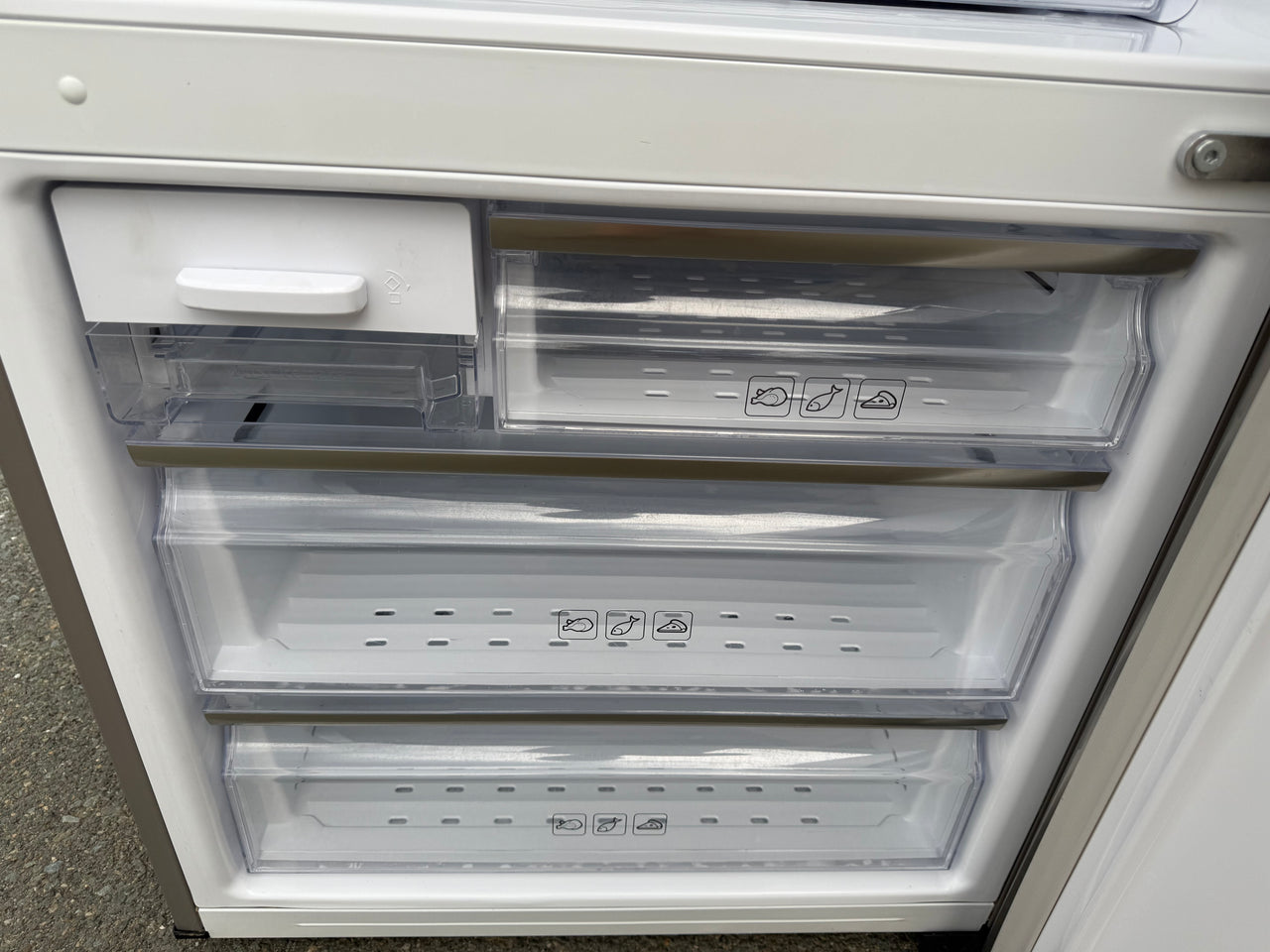 Second hand Samsung SRL450ELS 450L Bottom Mount Fridge - Second Hand Appliances Geebung