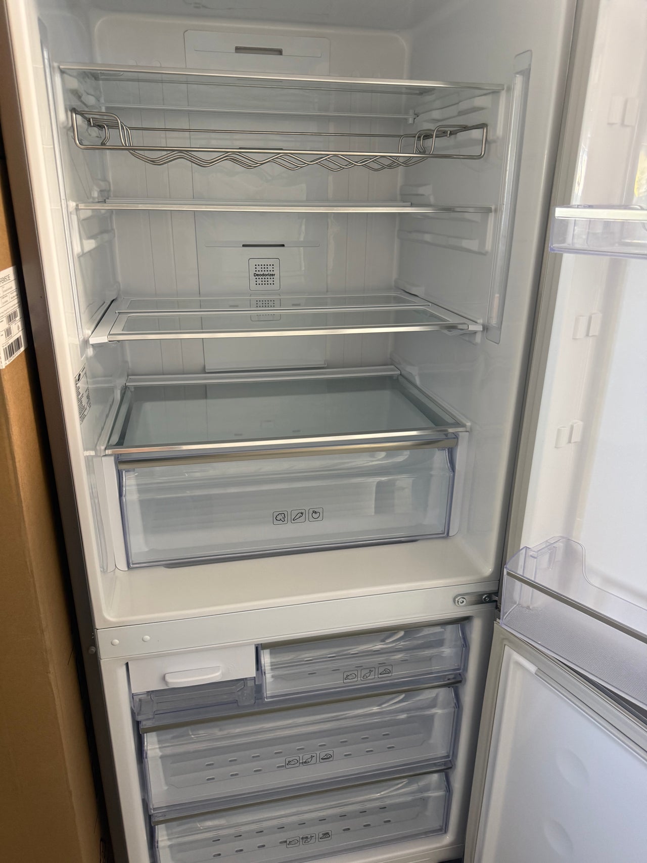Second hand Samsung SRL450ELS 450L Bottom Mount Refrigerator – Stainless Steel - Second Hand Appliances Geebung