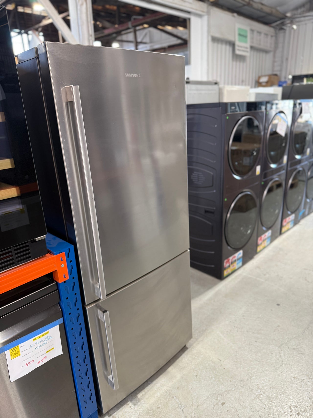 Second hand Samsung SRL458ELS – 458 L Bottom-Mount Refrigerator - Second Hand Appliances Geebung