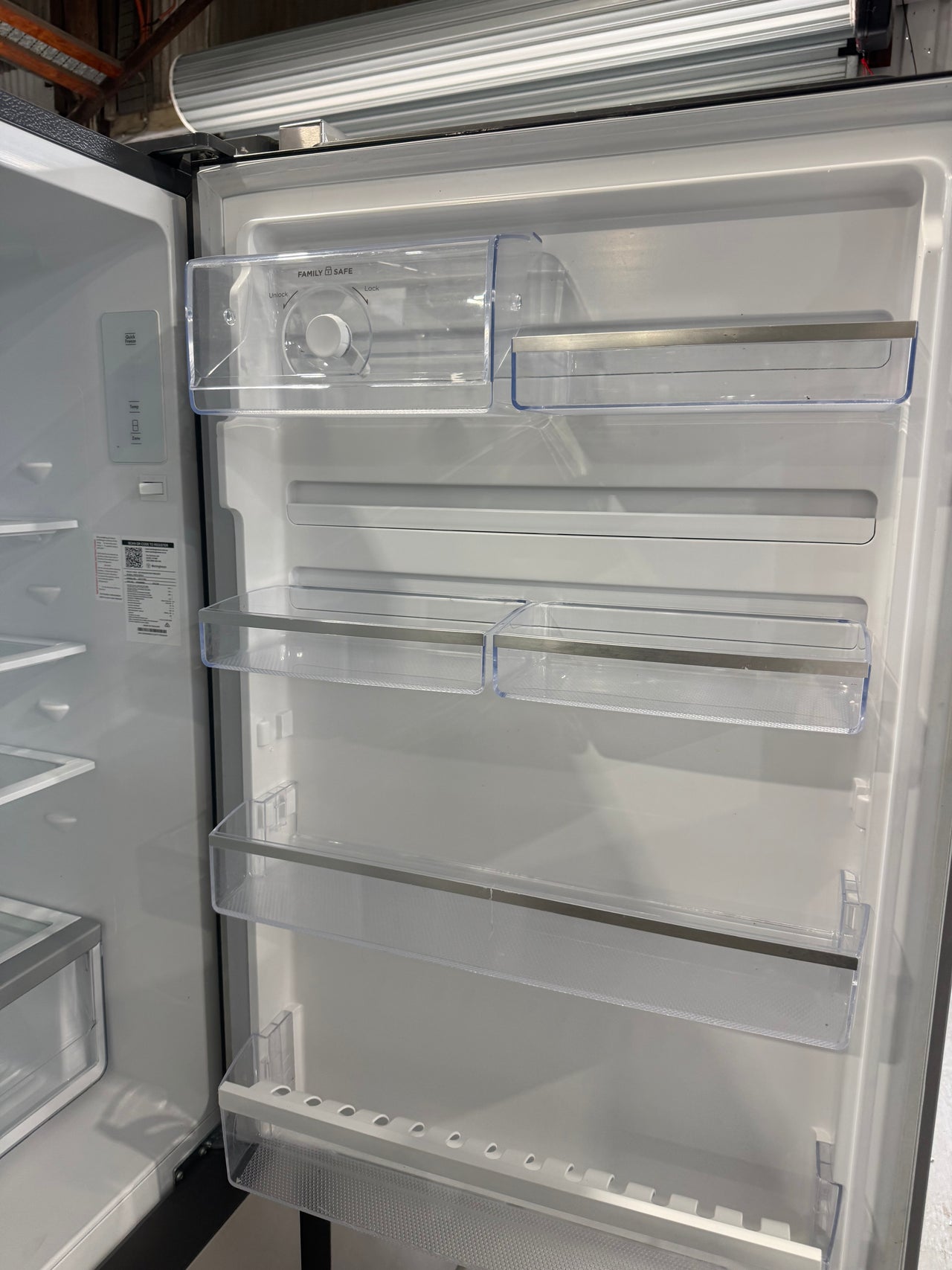 Second hand Westinghouse 425L Bottom Mount Fridge Silver WBE4302ACR - Second Hand Appliances Geebung