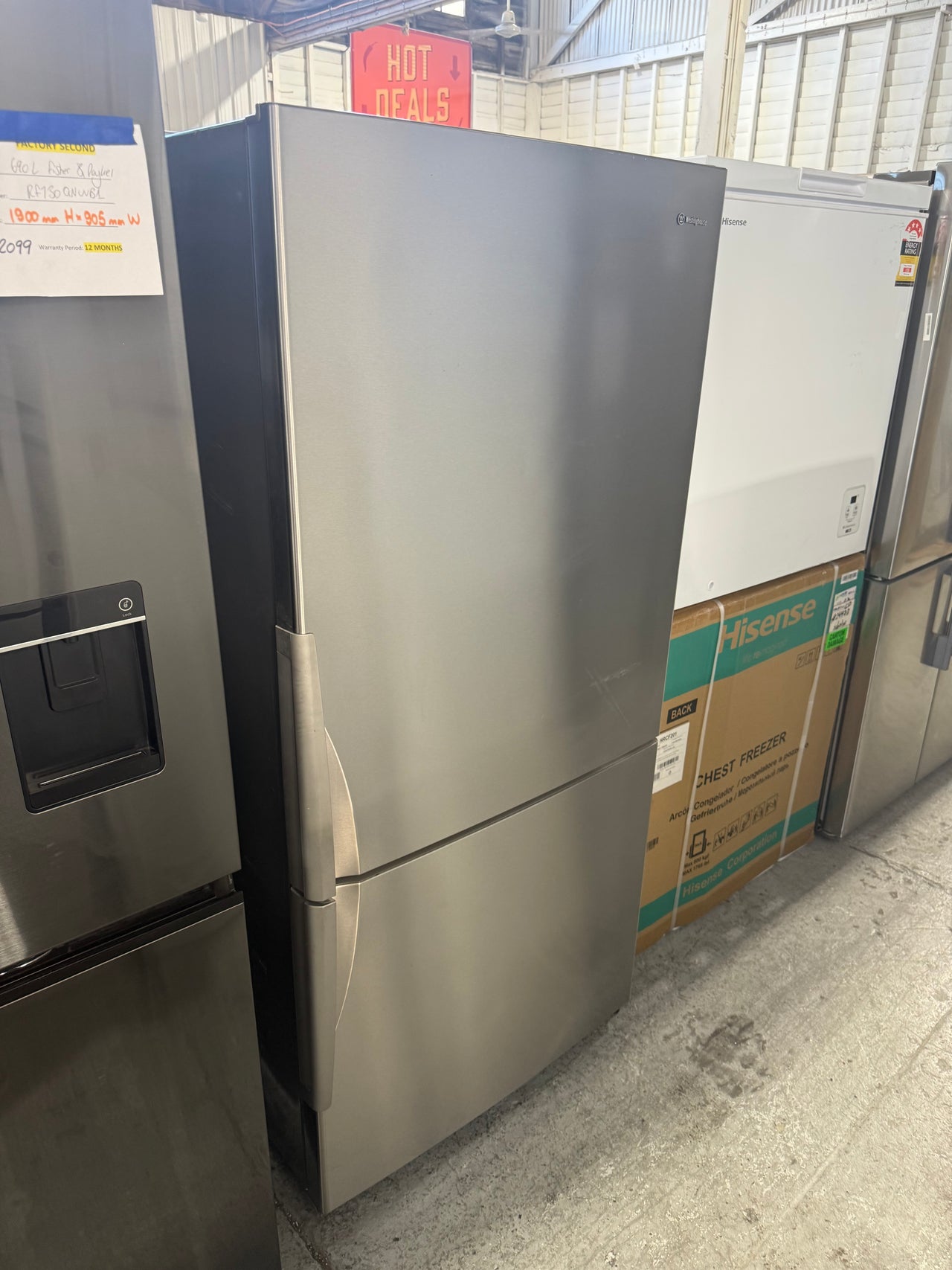 Second hand Westinghouse 510 L Bottom-Mount Refrigerator – WBE5100SCR - Second Hand Appliances Geebung