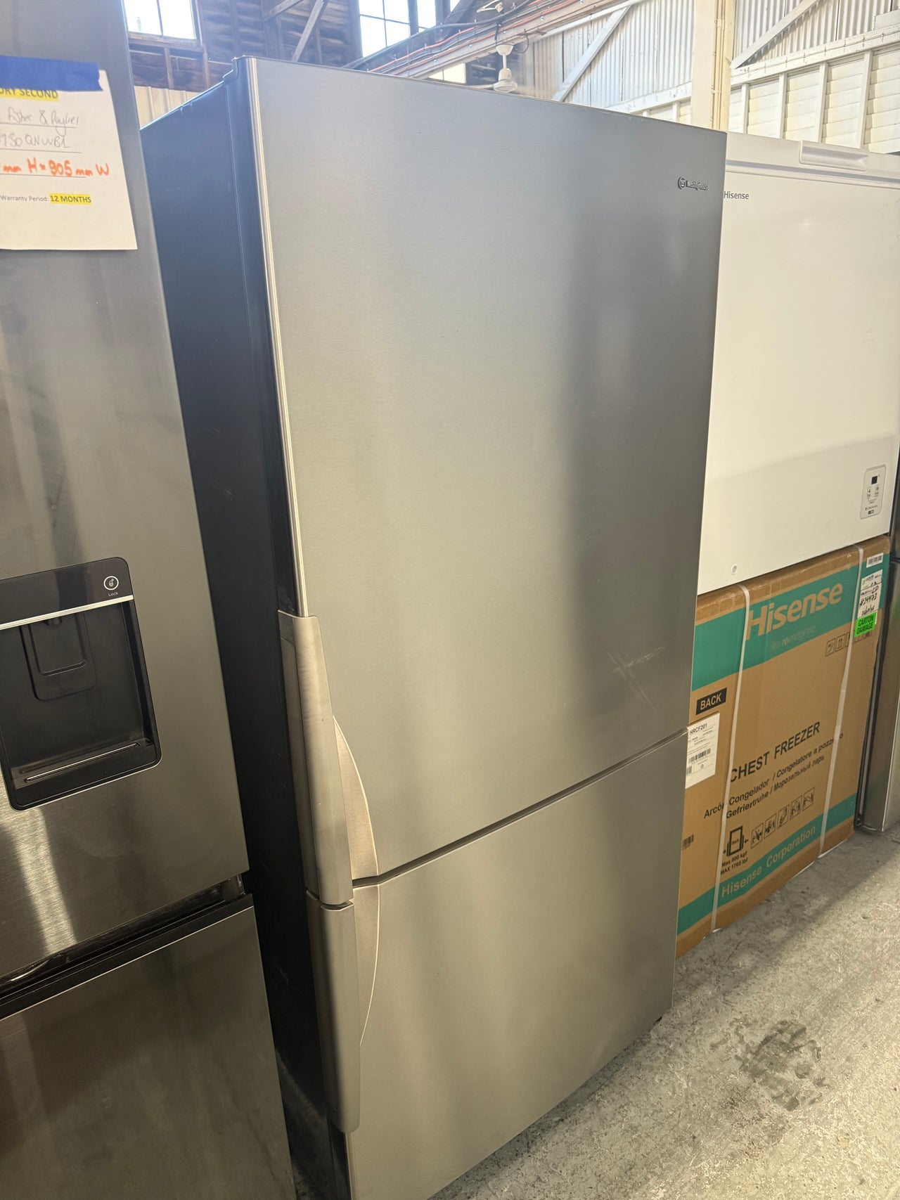 Second hand Westinghouse 510 L Bottom-Mount Refrigerator – WBE5100SCR - Second Hand Appliances Geebung