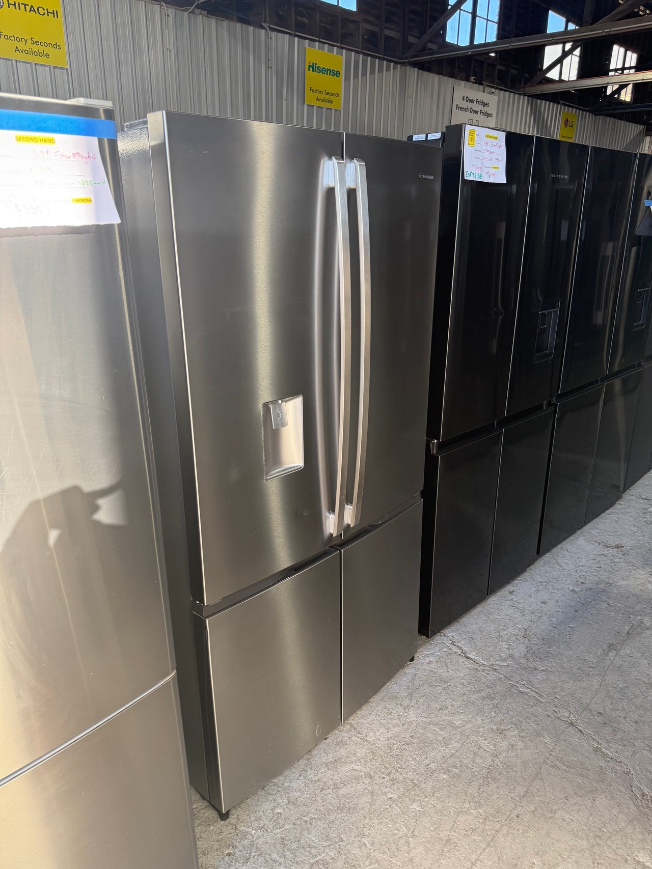 Second hand Westinghouse 541L French Door Refrigerator – Stainless Steel model:WQE6060SB - Second Hand Appliances Geebung