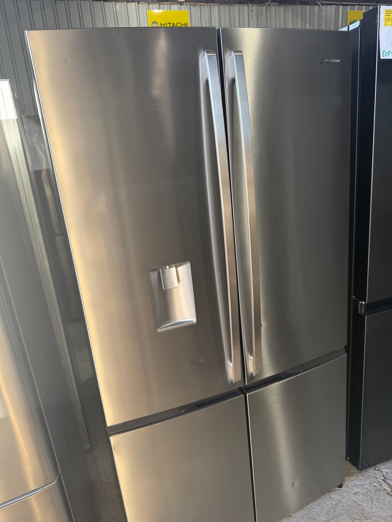 Second hand Westinghouse 541L French Door Refrigerator – Stainless Steel model:WQE6060SB - Second Hand Appliances Geebung