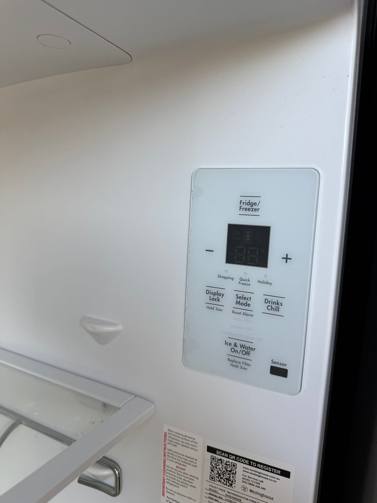 Second hand Westinghouse 541L French Door Refrigerator – Stainless Steel model:WQE6060SB - Second Hand Appliances Geebung