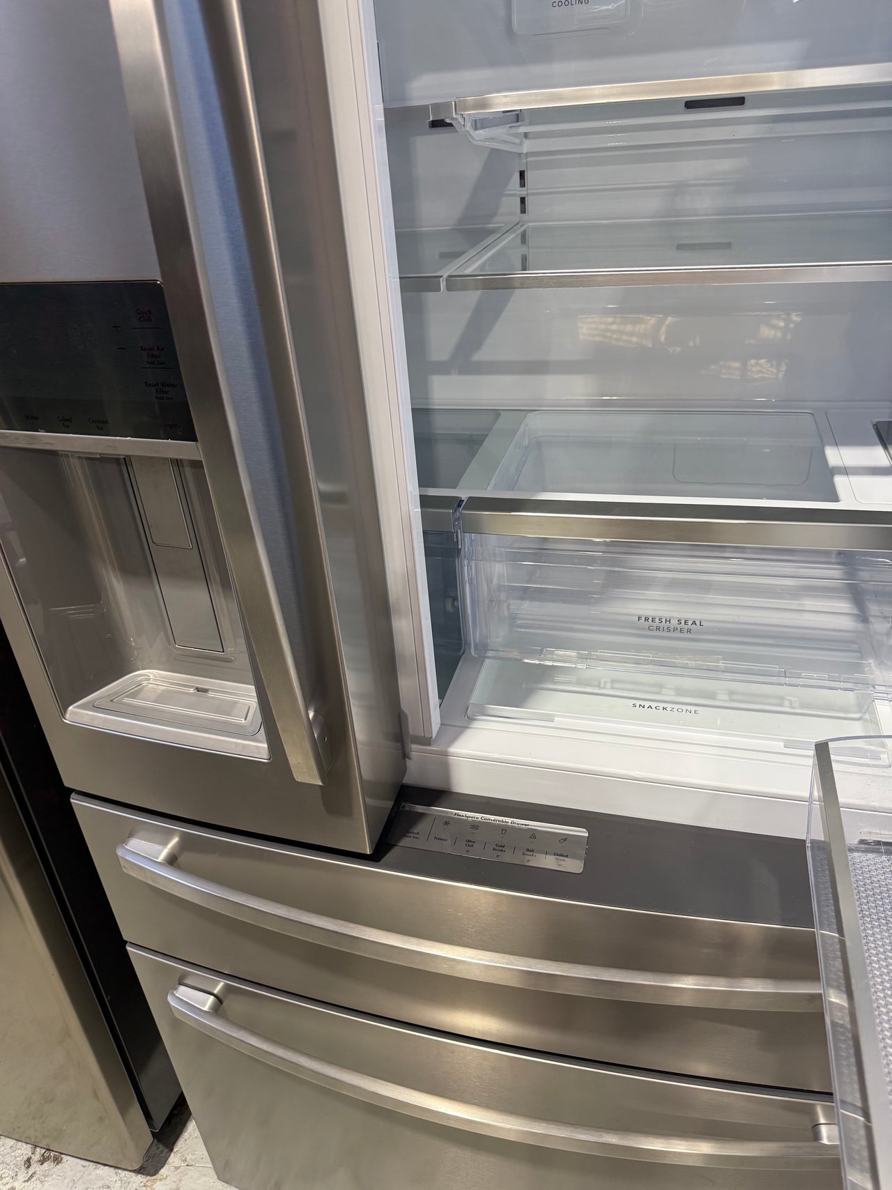 Second hand Westinghouse 609L French Door Frost Free Fridge Model: WHE6874SA - Second Hand Appliances Geebung