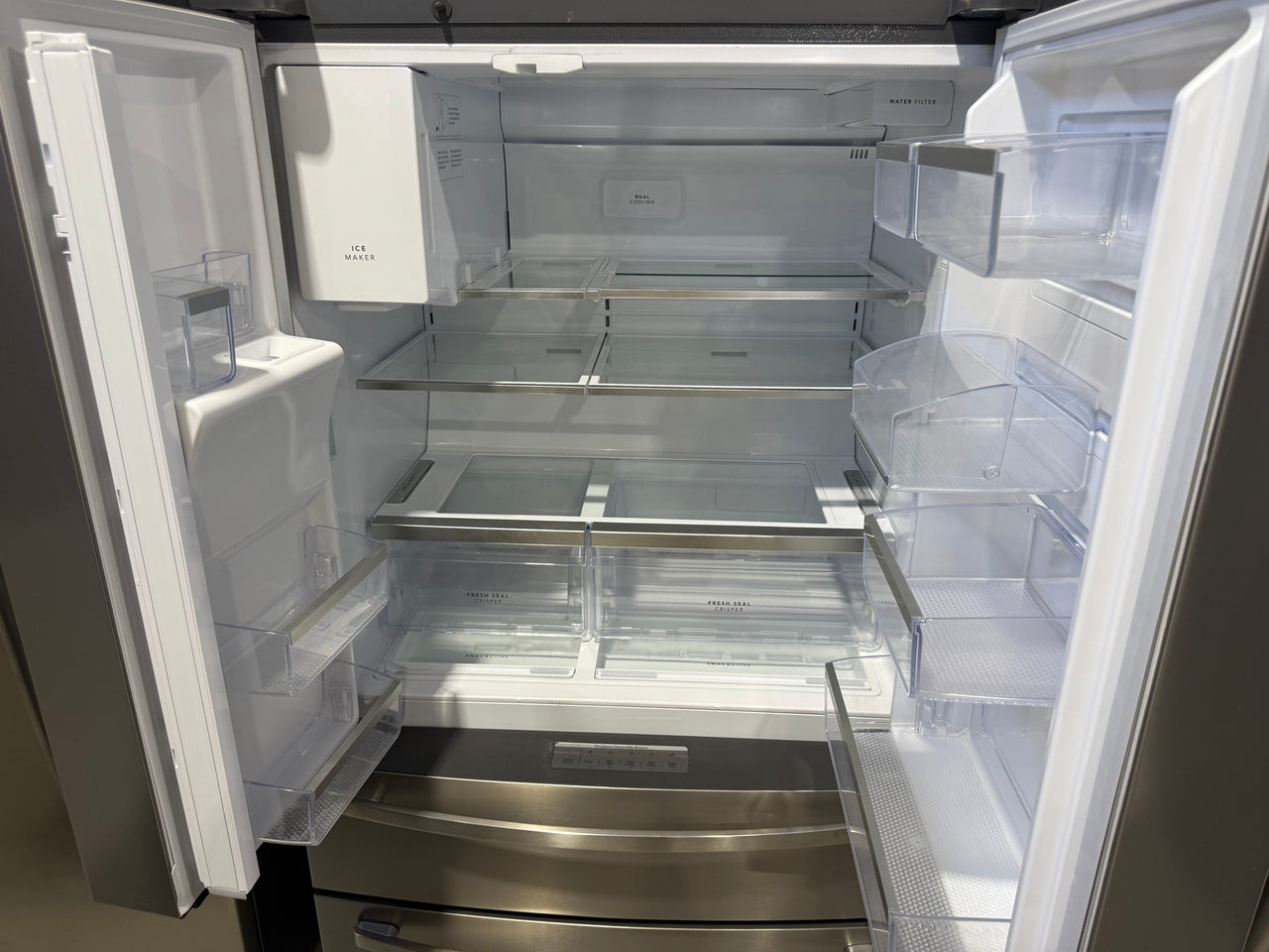 Second hand Westinghouse 609L French Door Frost Free Fridge Model: WHE6874SA - Second Hand Appliances Geebung
