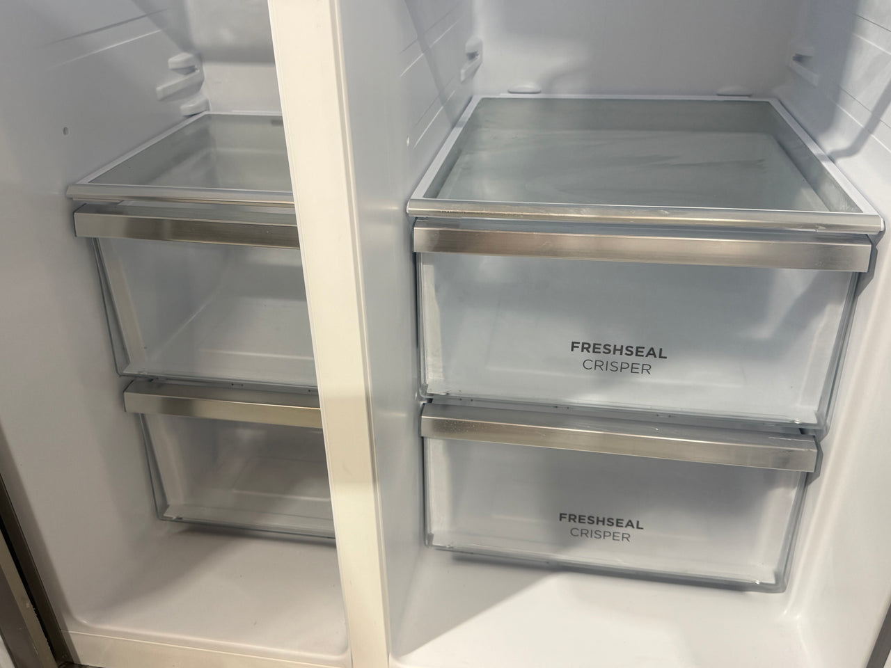 Second hand Westinghouse 624L Side by Side Refrigerator – Stainless Steel WSE6630SA - Second Hand Appliances Geebung