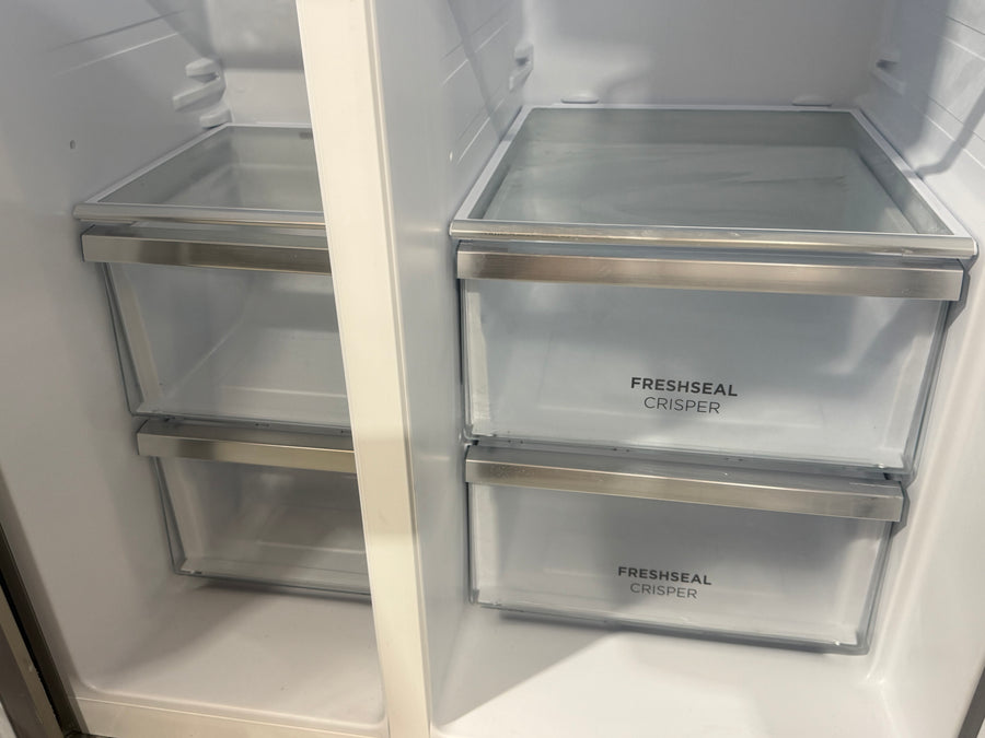 Second hand Westinghouse 624L Side by Side Refrigerator – Stainless Steel WSE6630SA - Second Hand Appliances Geebung