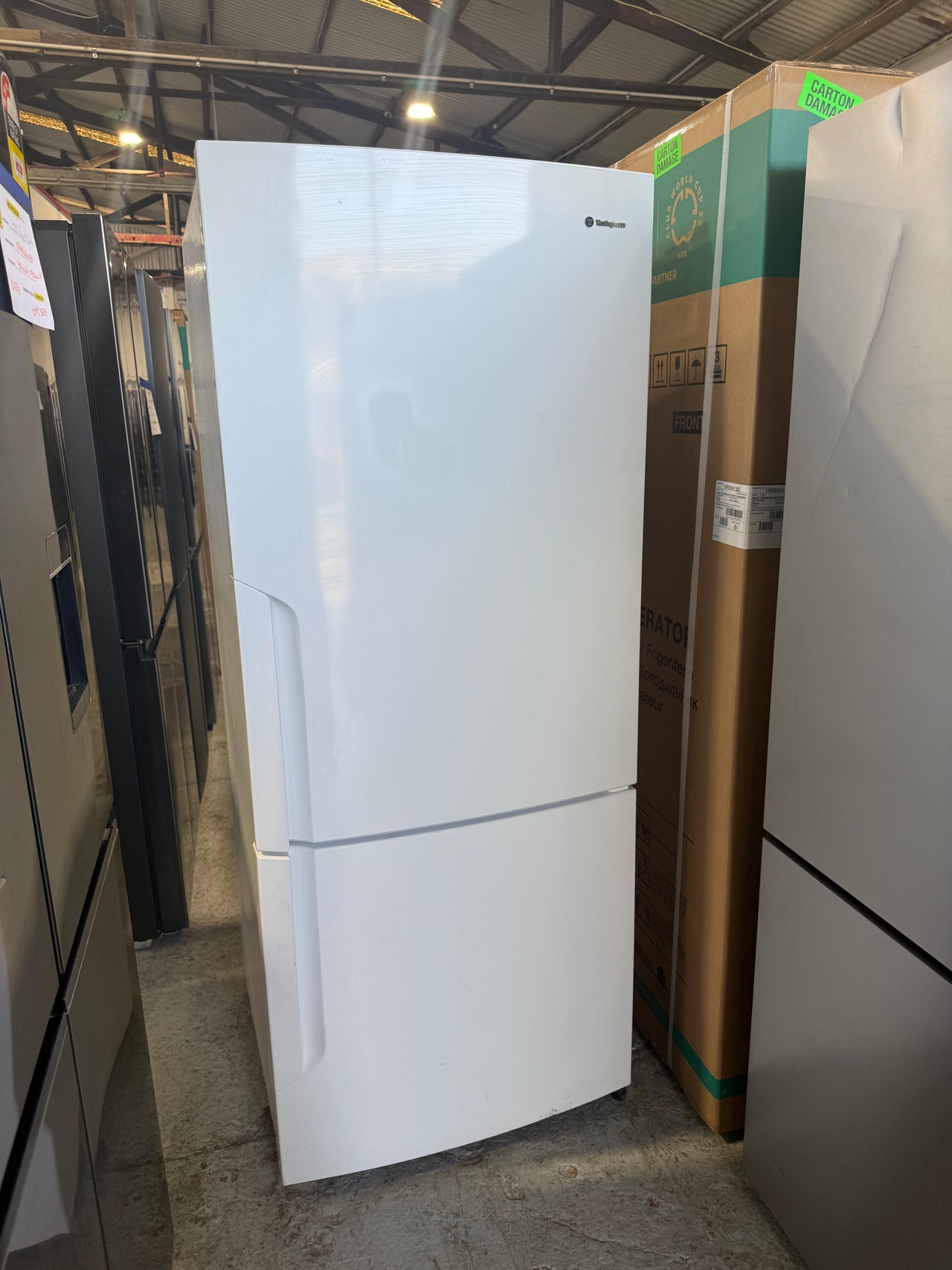 Second hand Westinghouse WBE4500WA — 453L Bottom Mount Refrigerator (White) - Second Hand Appliances Geebung