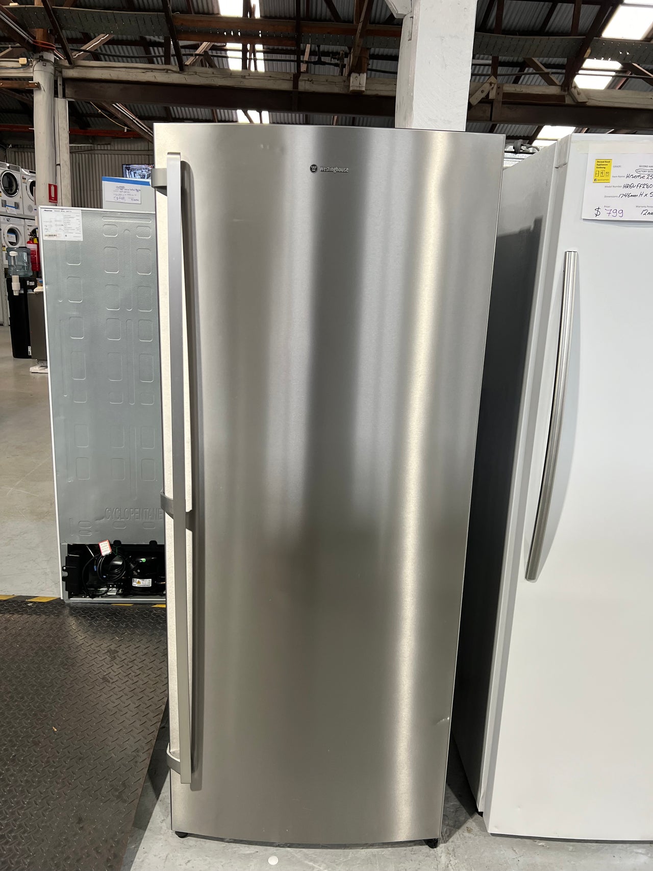 Second hand Westinghouse WRB5004SA 501L Upright Fridge - Second Hand Appliances Geebung