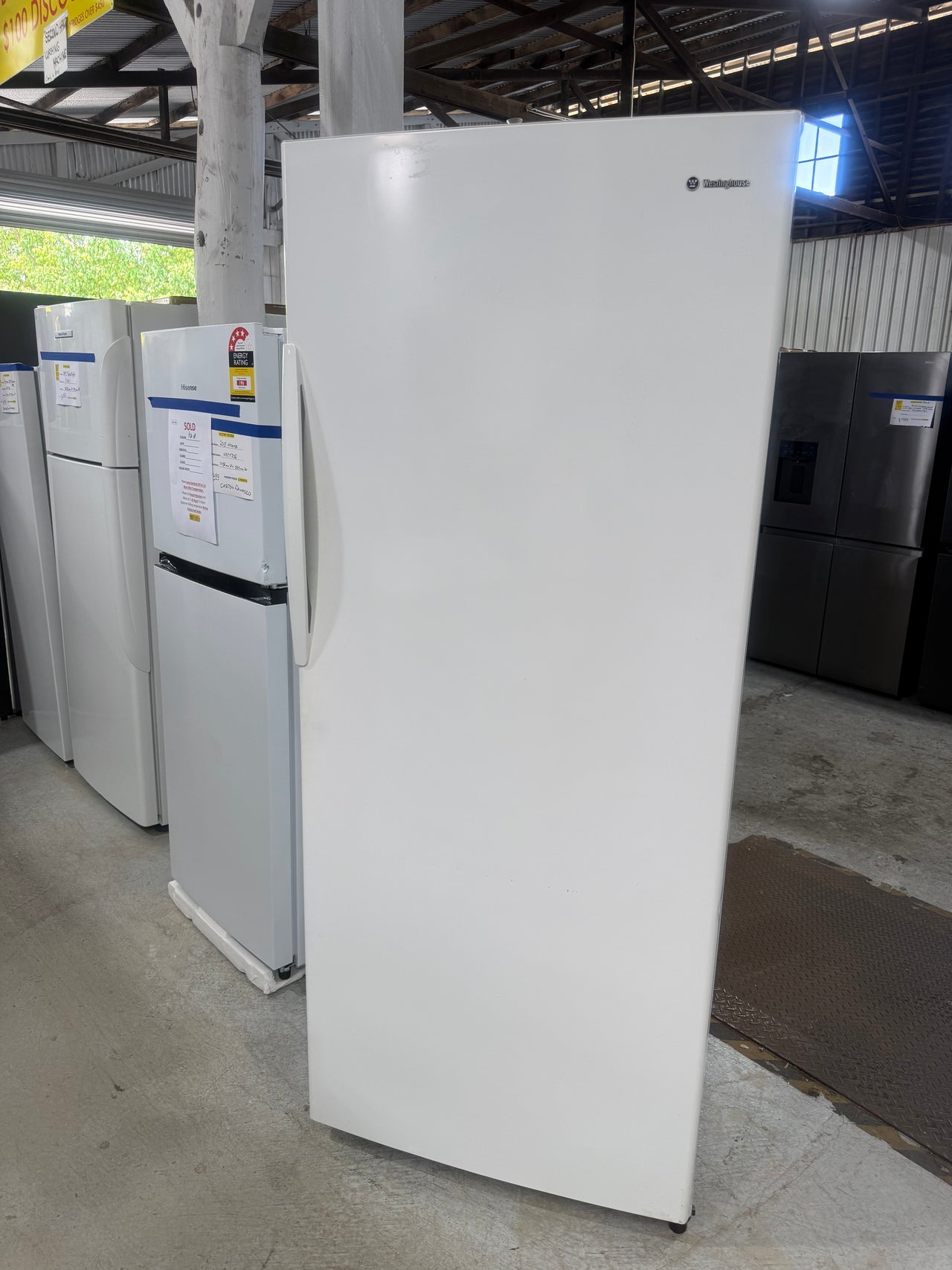 Second hand Westinghouse WRM4300WBR 430L Upright Fridge - Second Hand Appliances Geebung