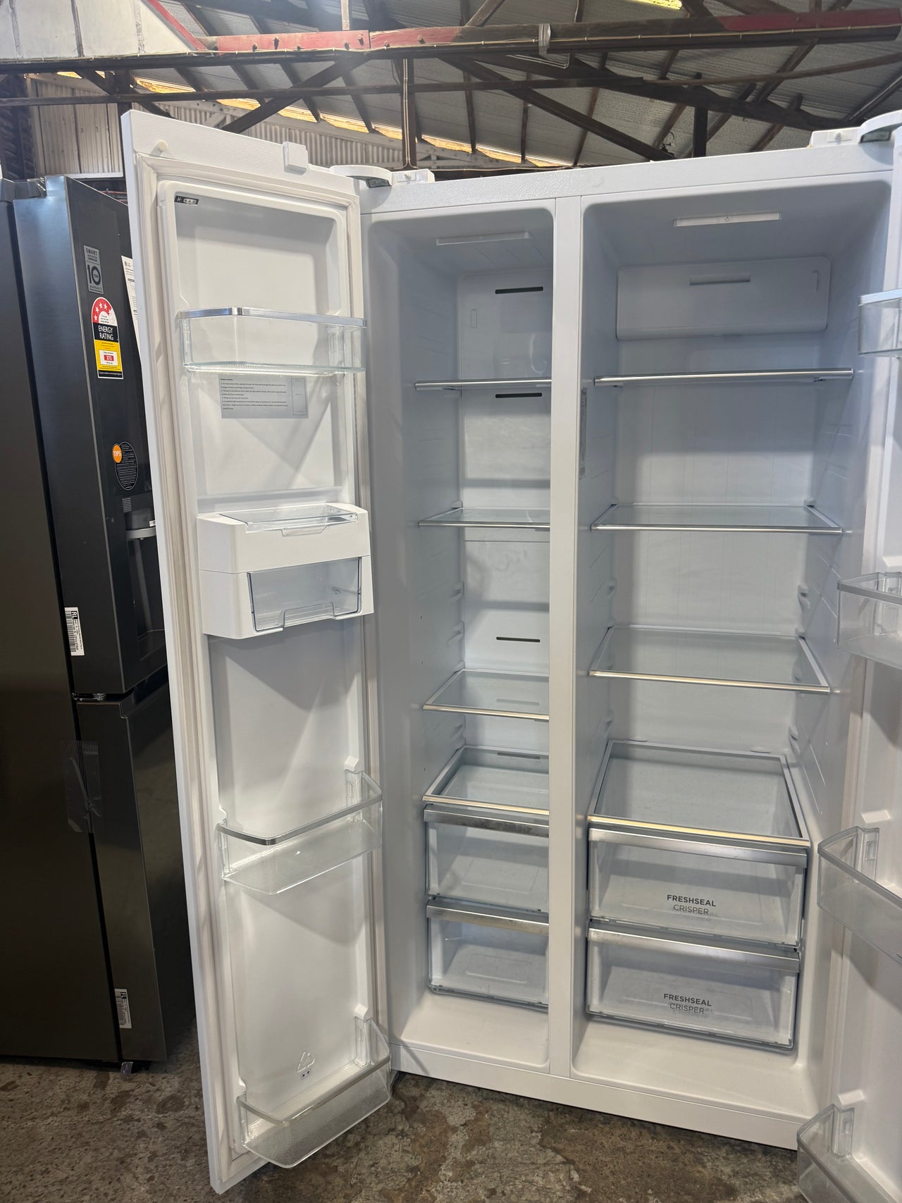 Second hand Westinghouse WSE6630WA 624L Side by Side Fridge - Second Hand Appliances Geebung