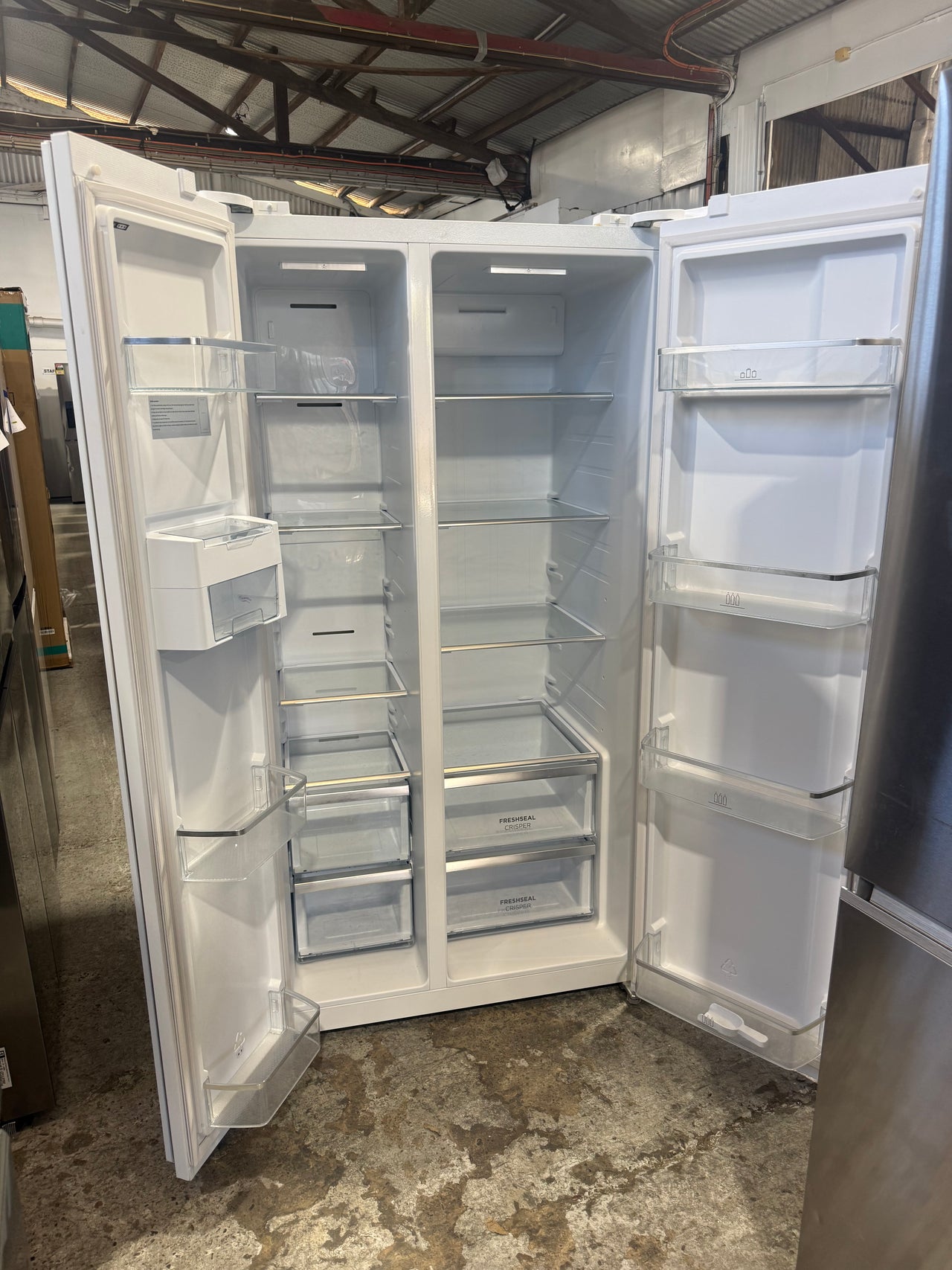 Second hand Westinghouse WSE6630WA 624L Side by Side Fridge - Second Hand Appliances Geebung