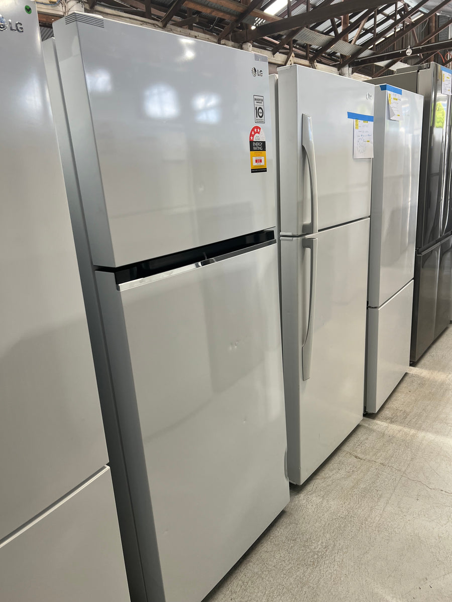 Transportation damage LG 375L TOP MOUNT FRIDGE WHITE GT-5W - Second Hand Appliances Geebung