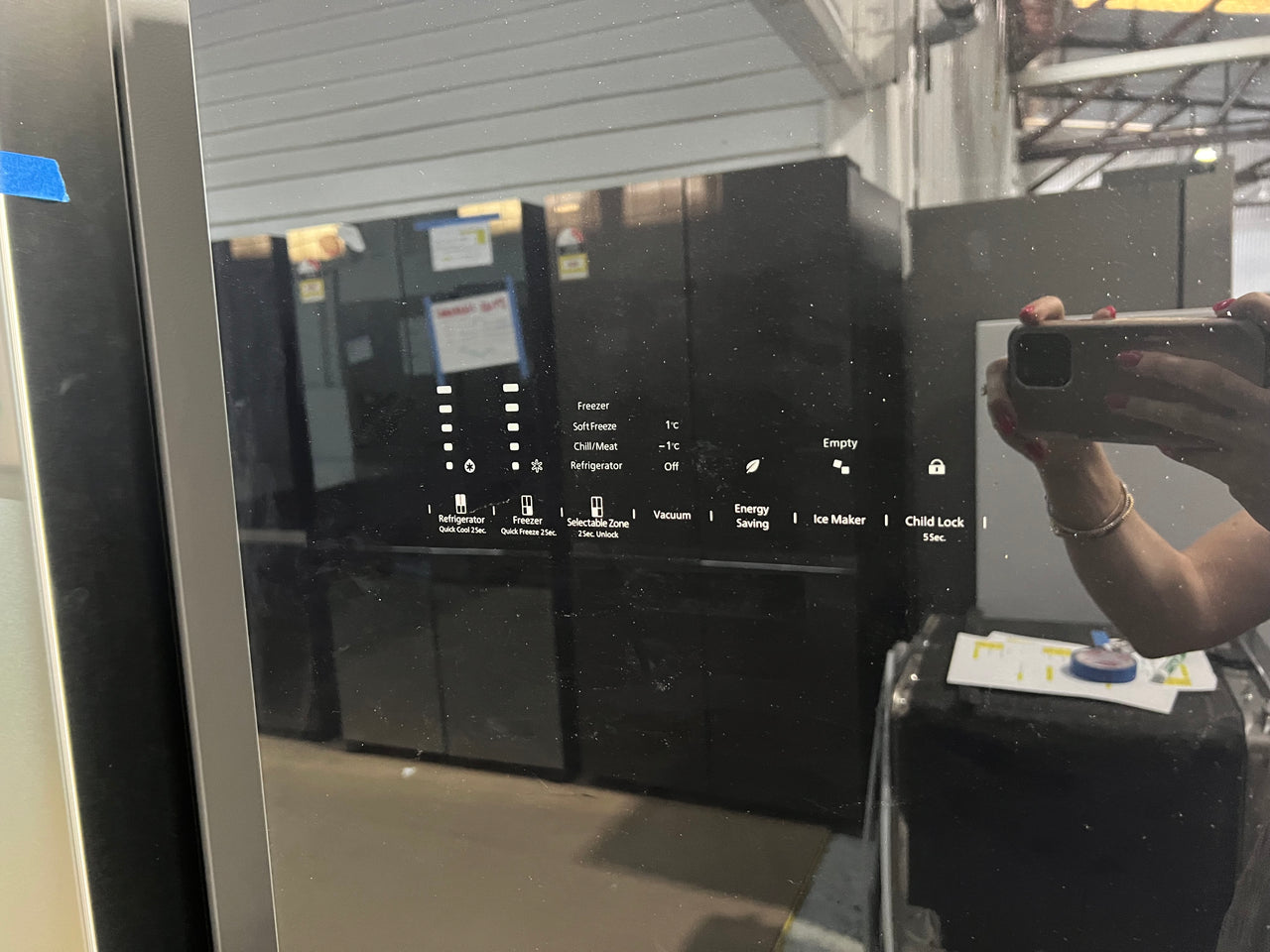 Transportation damaged 638L Hitachi French Door Black Glass  Model: RWB640VT0GBK - Second Hand Appliances Geebung