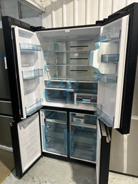 Thumbnail for Transportation damaged 638L Hitachi French Door Black Glass  Model: RWB640VT0GBK - Second Hand Appliances Geebung