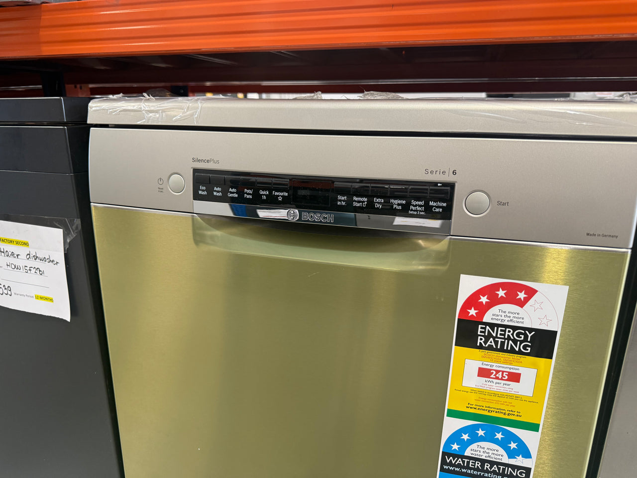 Transportation damaged Bosch Series 6 60cm Freestanding Dishwasher – SMS6HCI02A - Second Hand Appliances Geebung