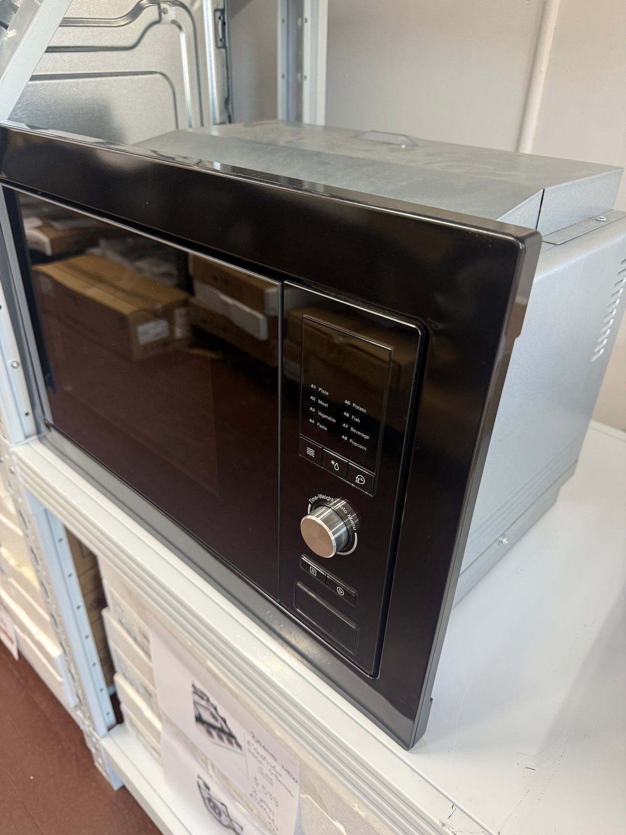 Transportation damaged Fisher & Paykel 60cm Series 5 Compact Microwave Oven – Black OM25BLSB1 - Second Hand Appliances Geebung