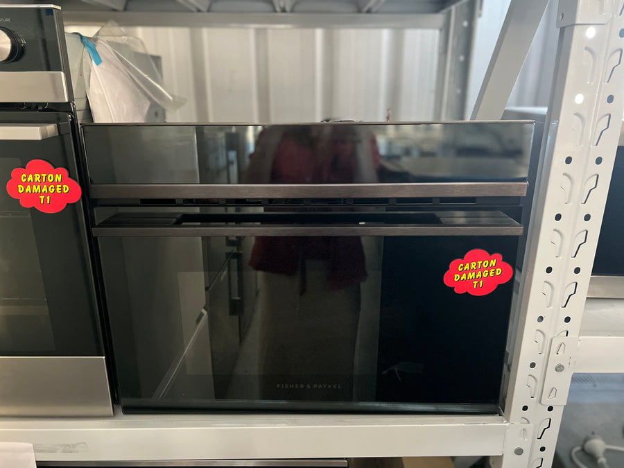Transportation damaged Fisher&Paykel Built-in 60cm Combination Microwave Oven OM60NDBB1 - Second Hand Appliances Geebung