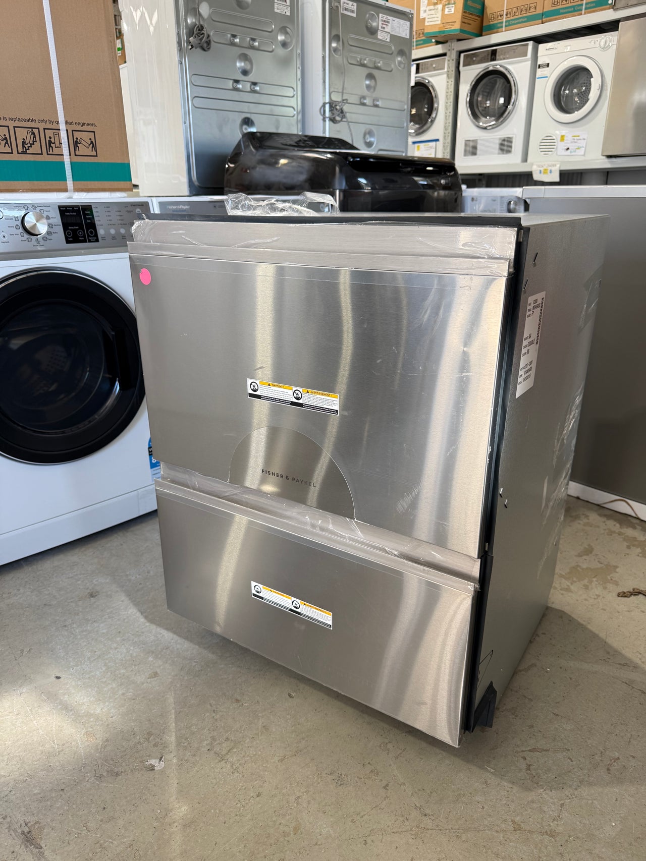 Factory second Fisher&Paykel Series 9 Built-Under Double DishDrawer Dishwasher - Stainless Steel Model: DD60D4NX9 - Second Hand Appliances Geebung