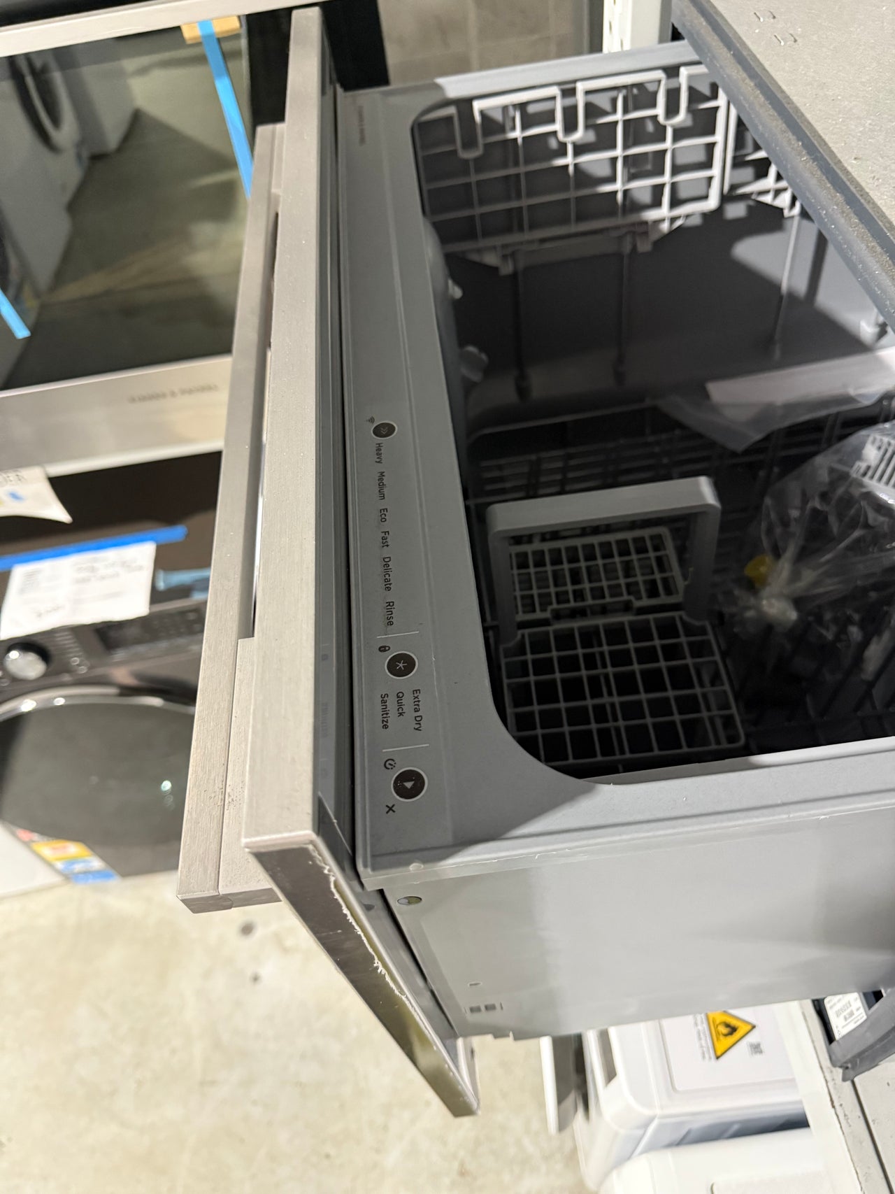 Factory second Fisher & Paykel Tall Single DishDrawer Dishwasher Stainless Steel DD60SDFTX9 - Second Hand Appliances Geebung