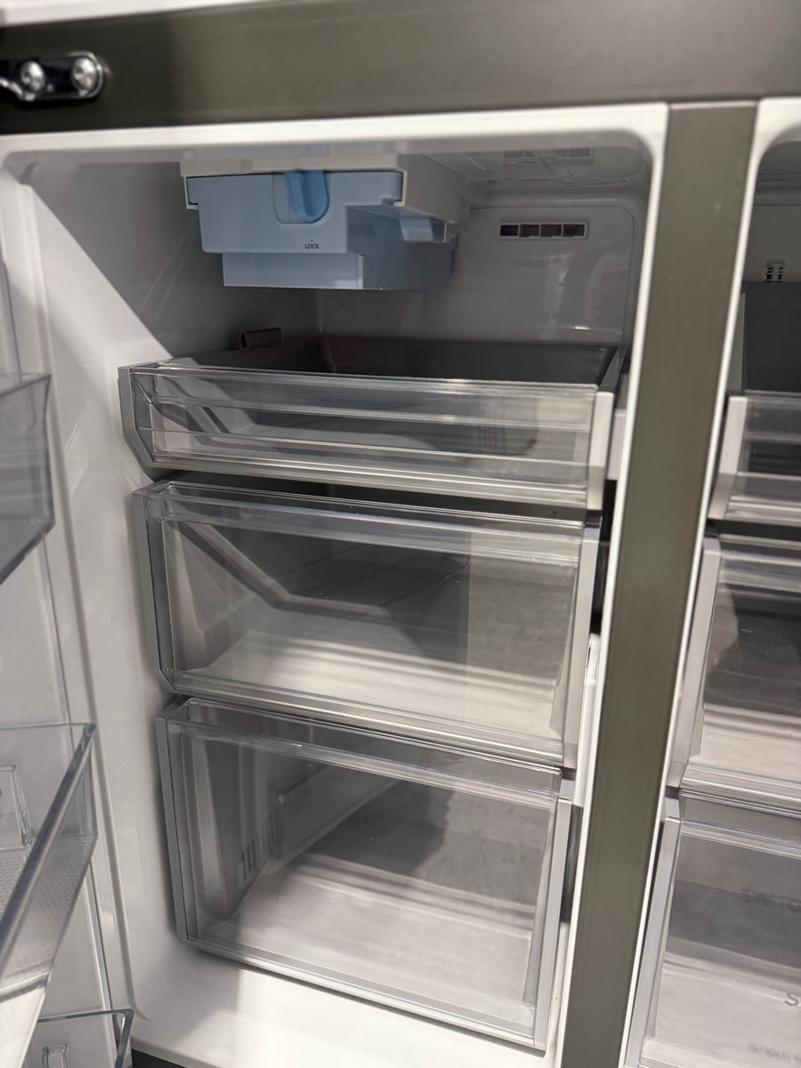 Transportation damaged Haie 623L Quad Door Refrigerator Model: HRF680YPC - Second Hand Appliances Geebung