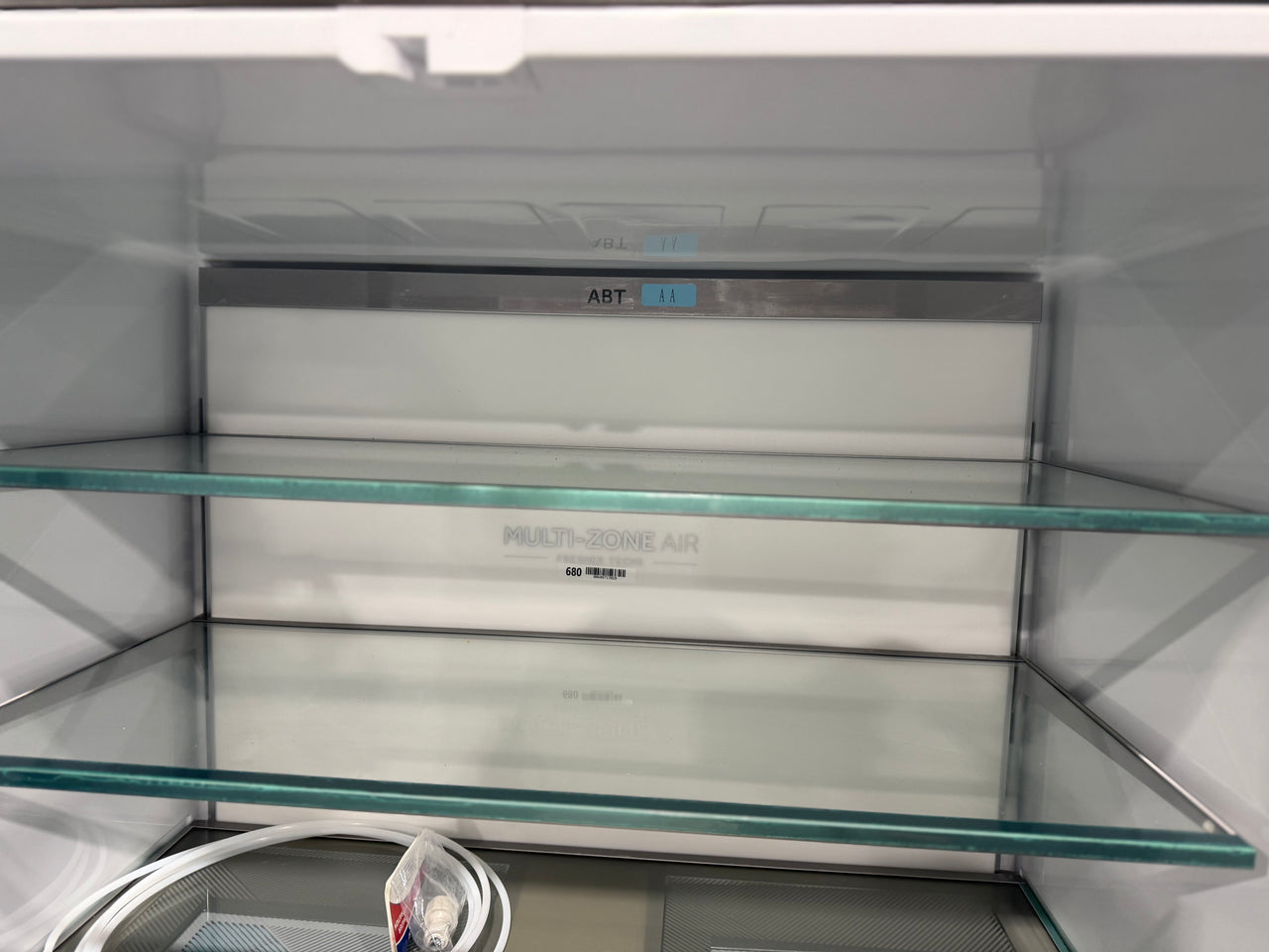 Transportation damaged Haie 623L Quad Door Refrigerator Model: HRF680YPC - Second Hand Appliances Geebung