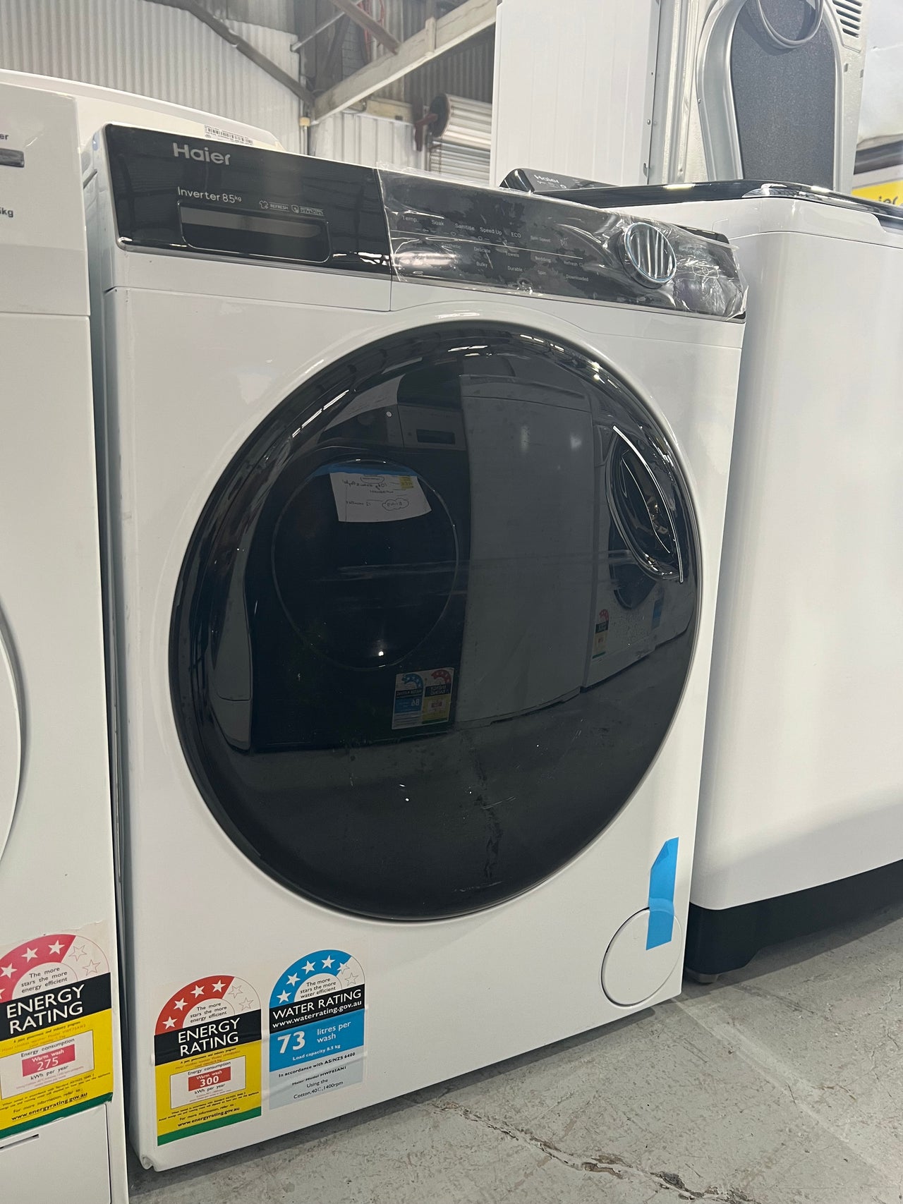 Transportation damaged 8,5 kg Haier front loader HWF85AN1 - Second Hand Appliances Geebung