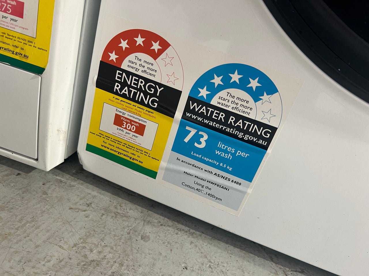 Transportation damaged 8,5 kg Haier front loader HWF85AN1 - Second Hand Appliances Geebung