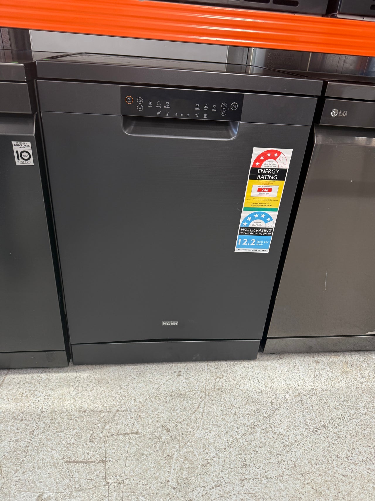Transportation damaged Haier Freestanding Dishwasher Model:HDW15F2B1 - Second Hand Appliances Geebung