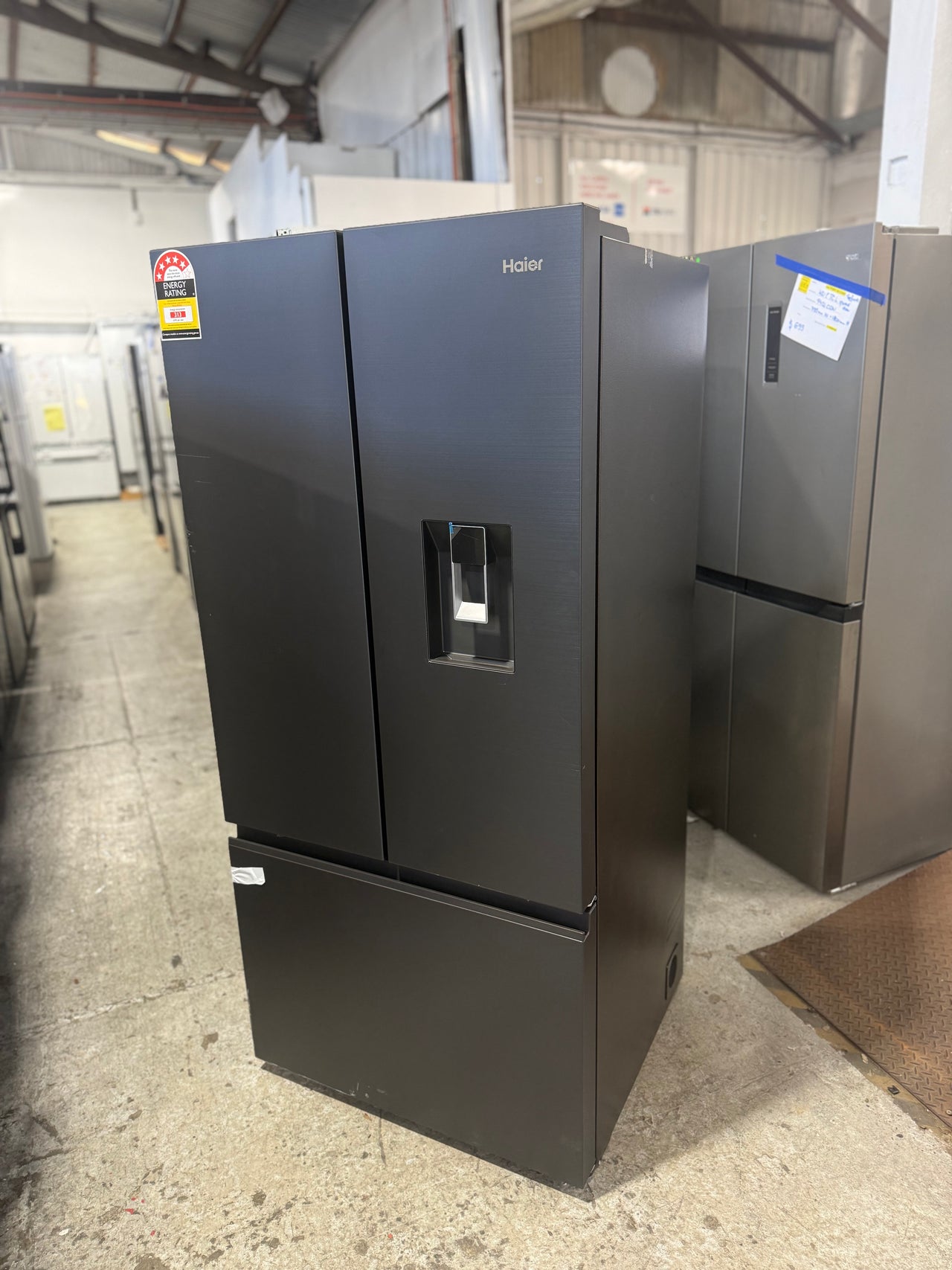 Transportation damaged Haier HRF510FHC – 510L French Door Refrigerator - Second Hand Appliances Geebung