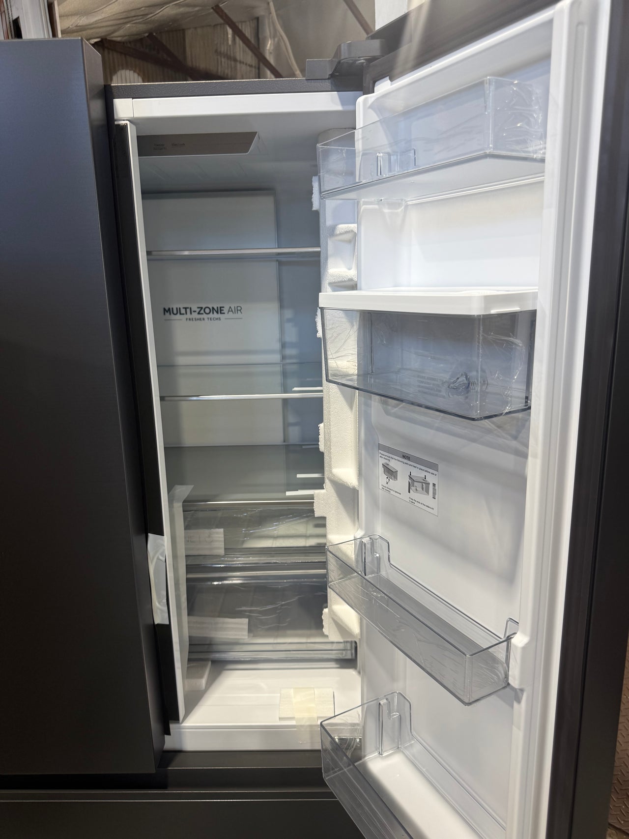 Transportation damaged Haier HRF510FHC – 510L French Door Refrigerator - Second Hand Appliances Geebung