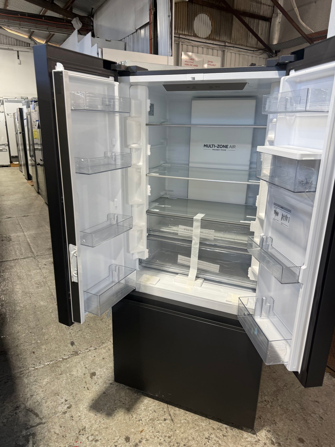 Transportation damaged Haier HRF510FHC – 510L French Door Refrigerator - Second Hand Appliances Geebung
