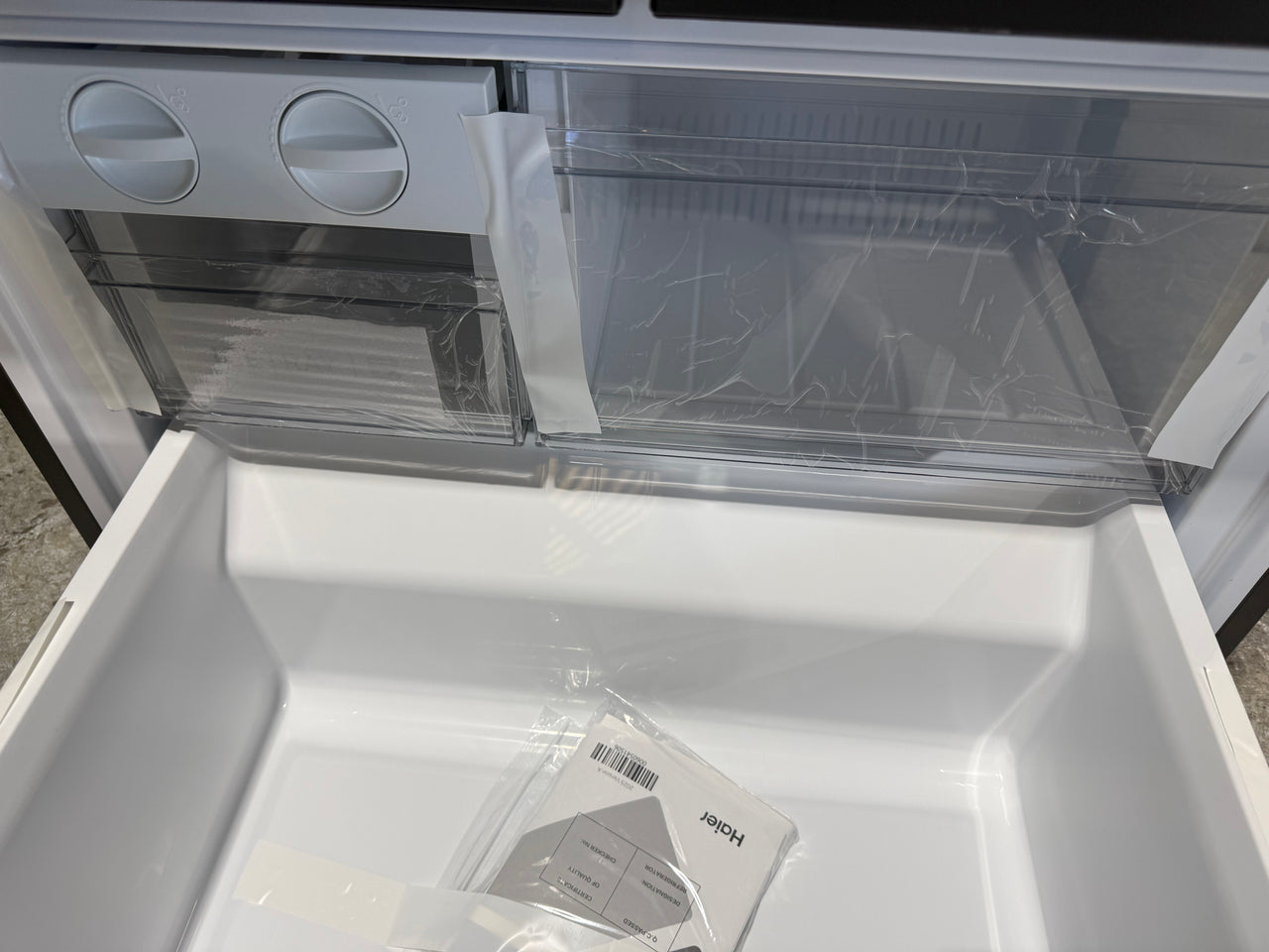 Transportation damaged Haier HRF510FHC – 510L French Door Refrigerator - Second Hand Appliances Geebung