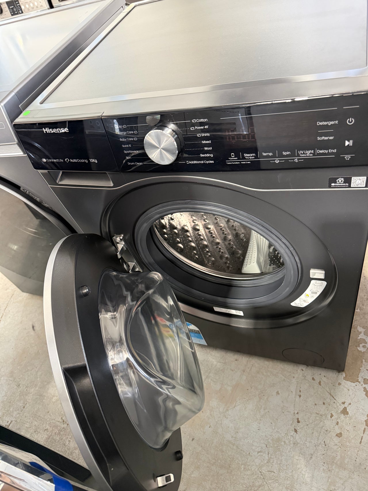 Buy Transportation damaged Hisense 10kg Front Load Washer HWFS1015AB |  | [product_variant] | Second Hand Appliances Geebung Brisbane