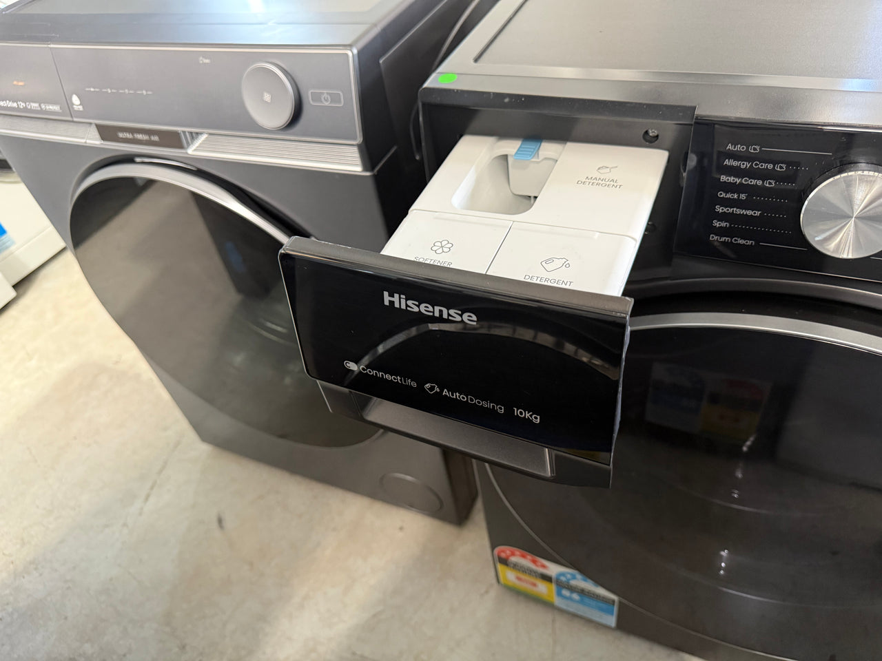 Buy Transportation damaged Hisense 10kg Front Load Washer HWFS1015AB |  | [product_variant] | Second Hand Appliances Geebung Brisbane