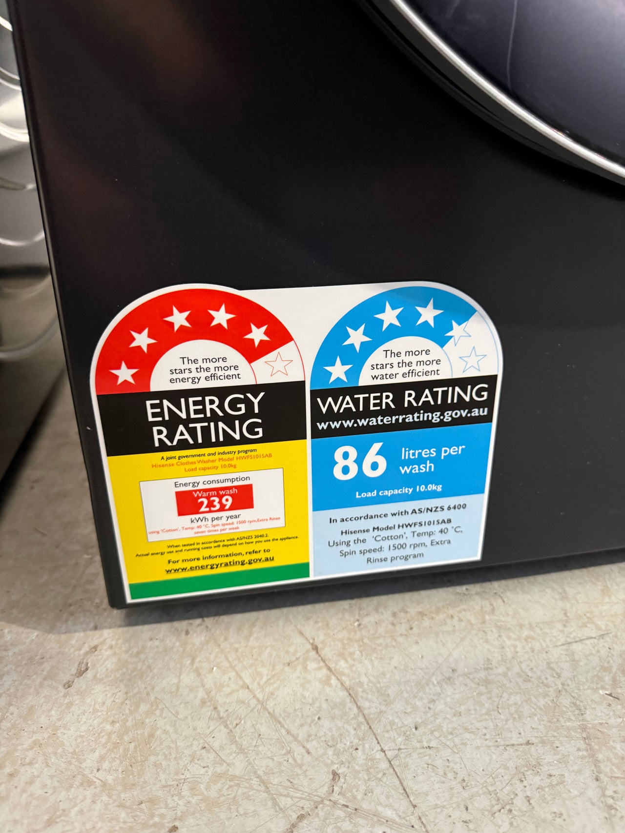 Buy Transportation damaged Hisense 10kg Front Load Washer HWFS1015AB |  | [product_variant] | Second Hand Appliances Geebung Brisbane