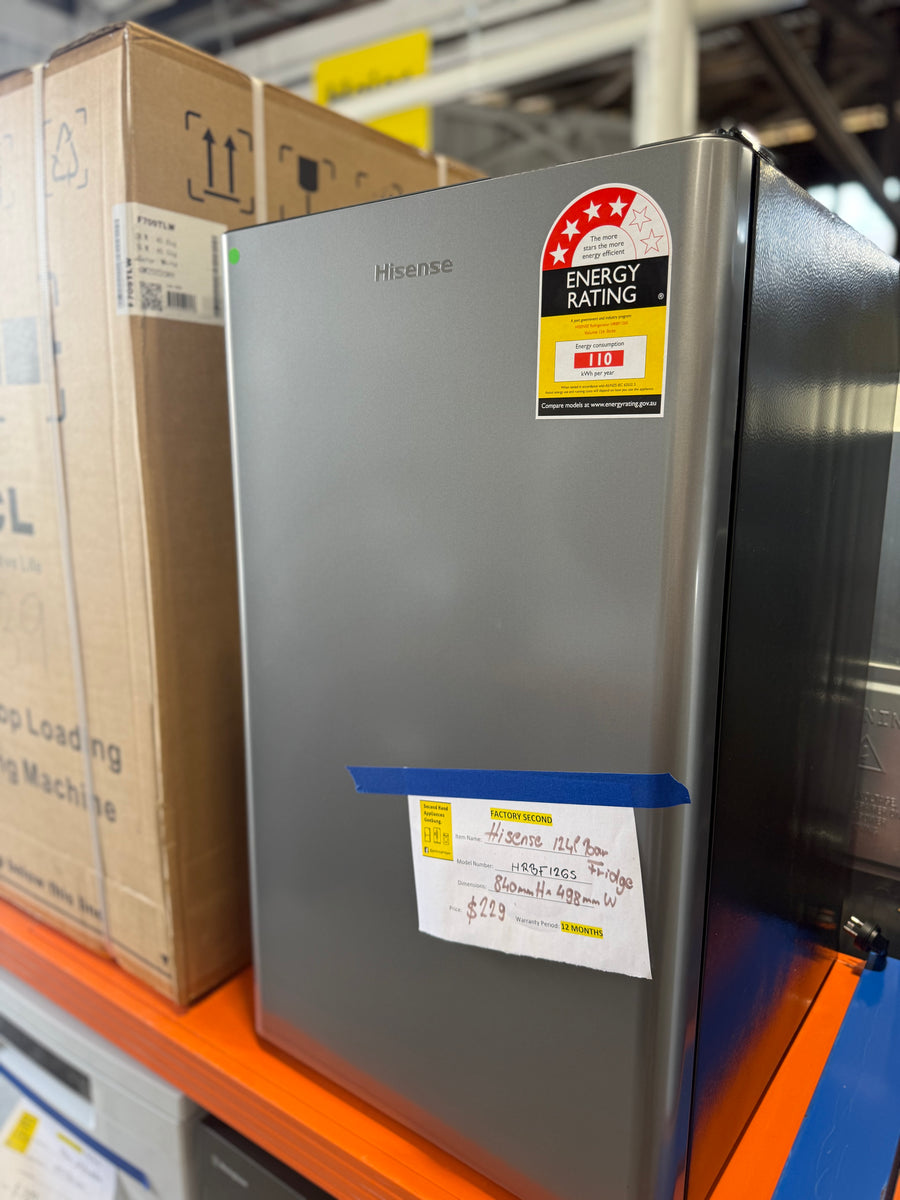 Transportation damaged Hisense 124l bar fridge HRBF126S - Second Hand Appliances Geebung