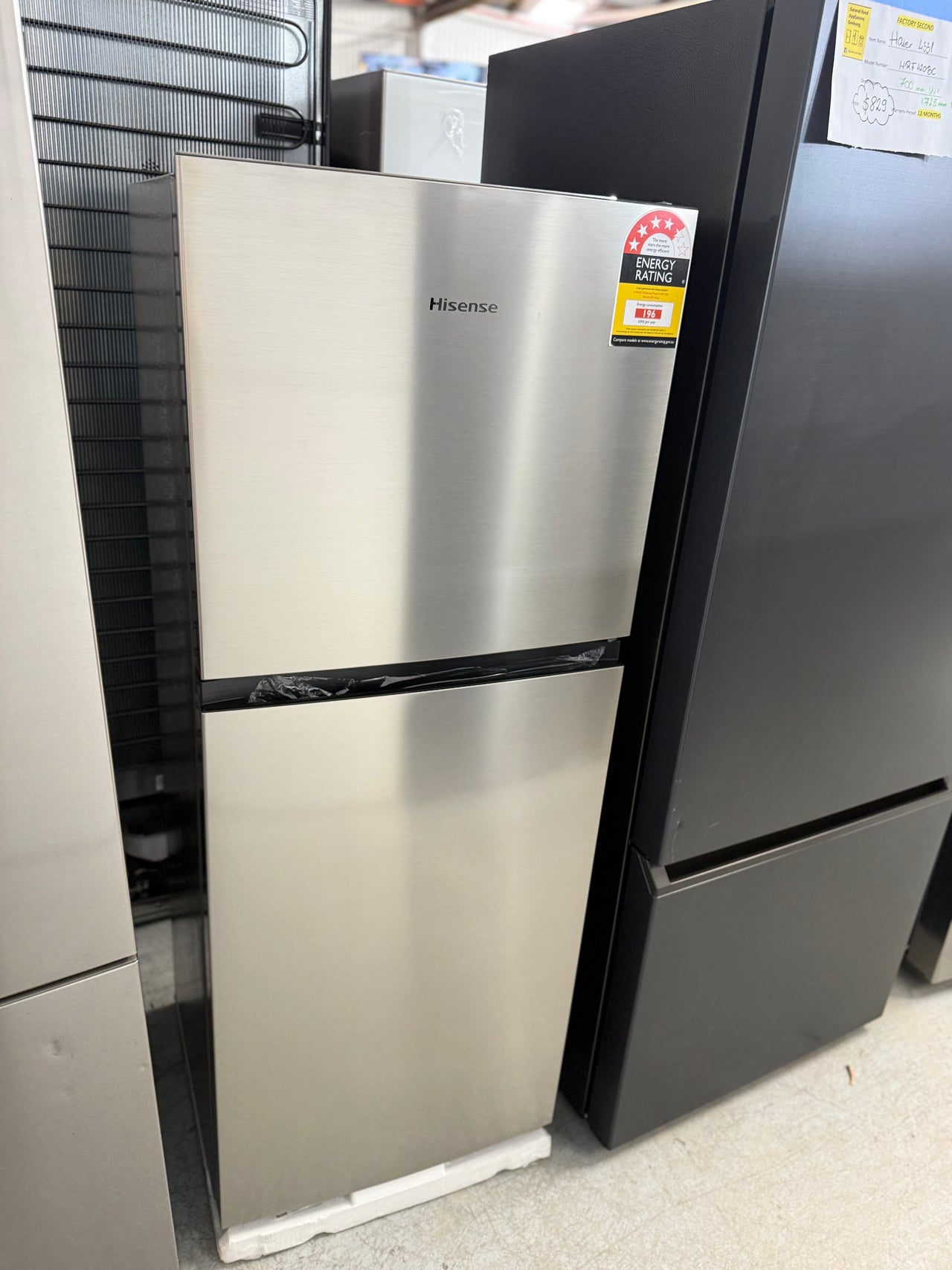 Transportation damaged Hisense 205L Top Mount Fridge – HRTF206S - Second Hand Appliances Geebung
