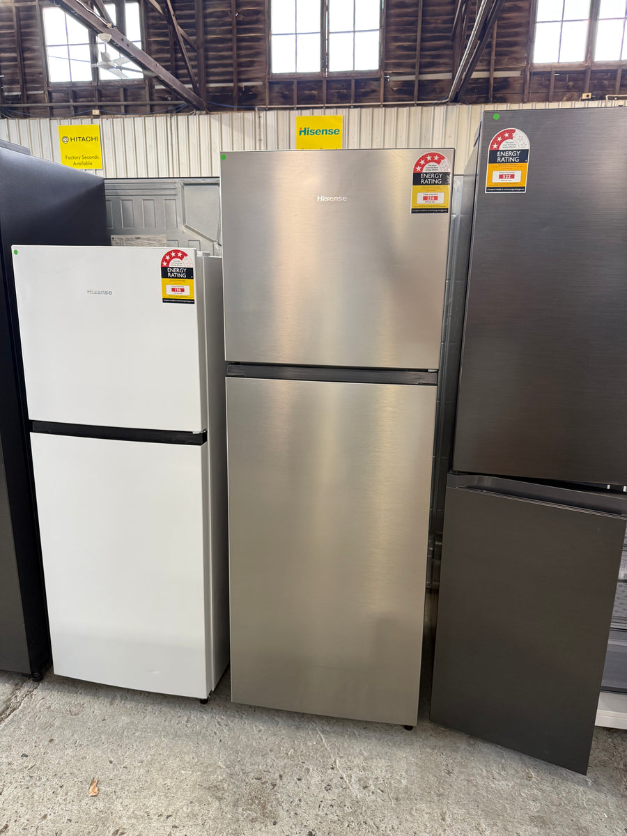 Buy Transportation damaged Hisense 326 L Top Mount Refrigerator HRTF325S (Silver) |  | [product_variant] | Second Hand Appliances Geebung Brisbane