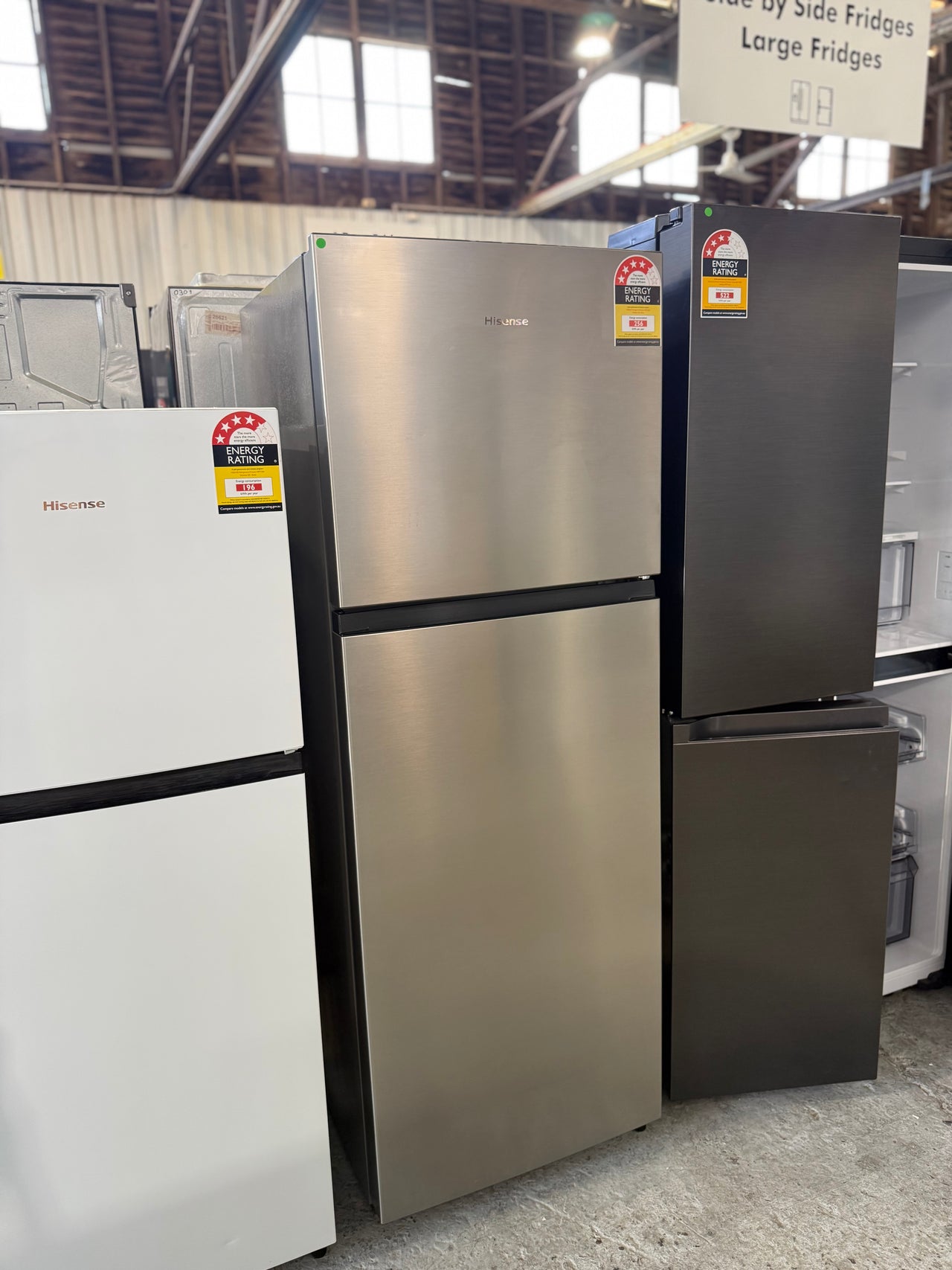 Buy Transportation damaged Hisense 326 L Top Mount Refrigerator HRTF325S (Silver) |  | [product_variant] | Second Hand Appliances Geebung Brisbane