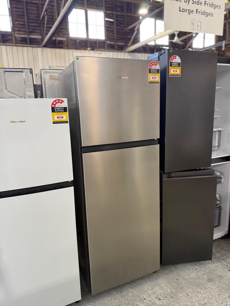 Buy Transportation damaged Hisense 326 L Top Mount Refrigerator HRTF325S (Silver) |  | [product_variant] | Second Hand Appliances Geebung Brisbane